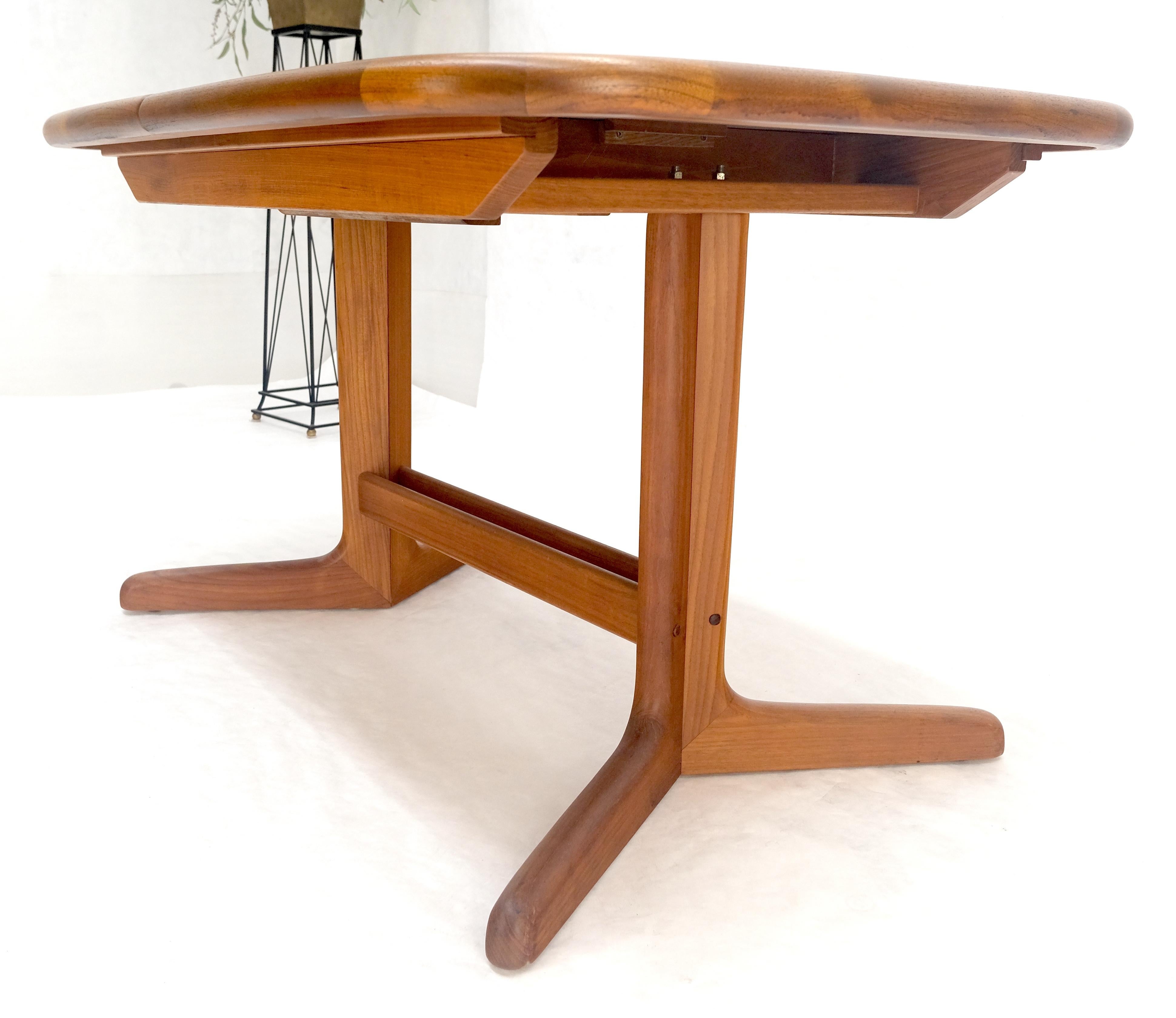 Danish Mid Century Modern Teak Dining Table w/ 18