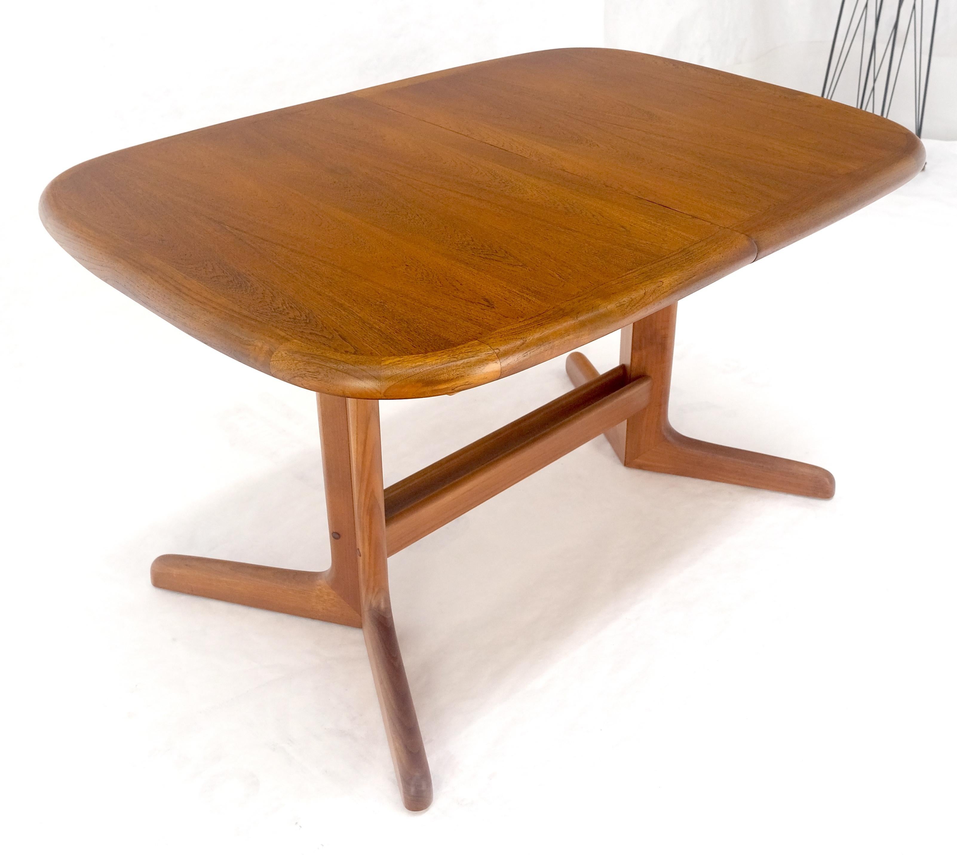 Danish Mid Century Modern Teak Dining Table w/ 18
