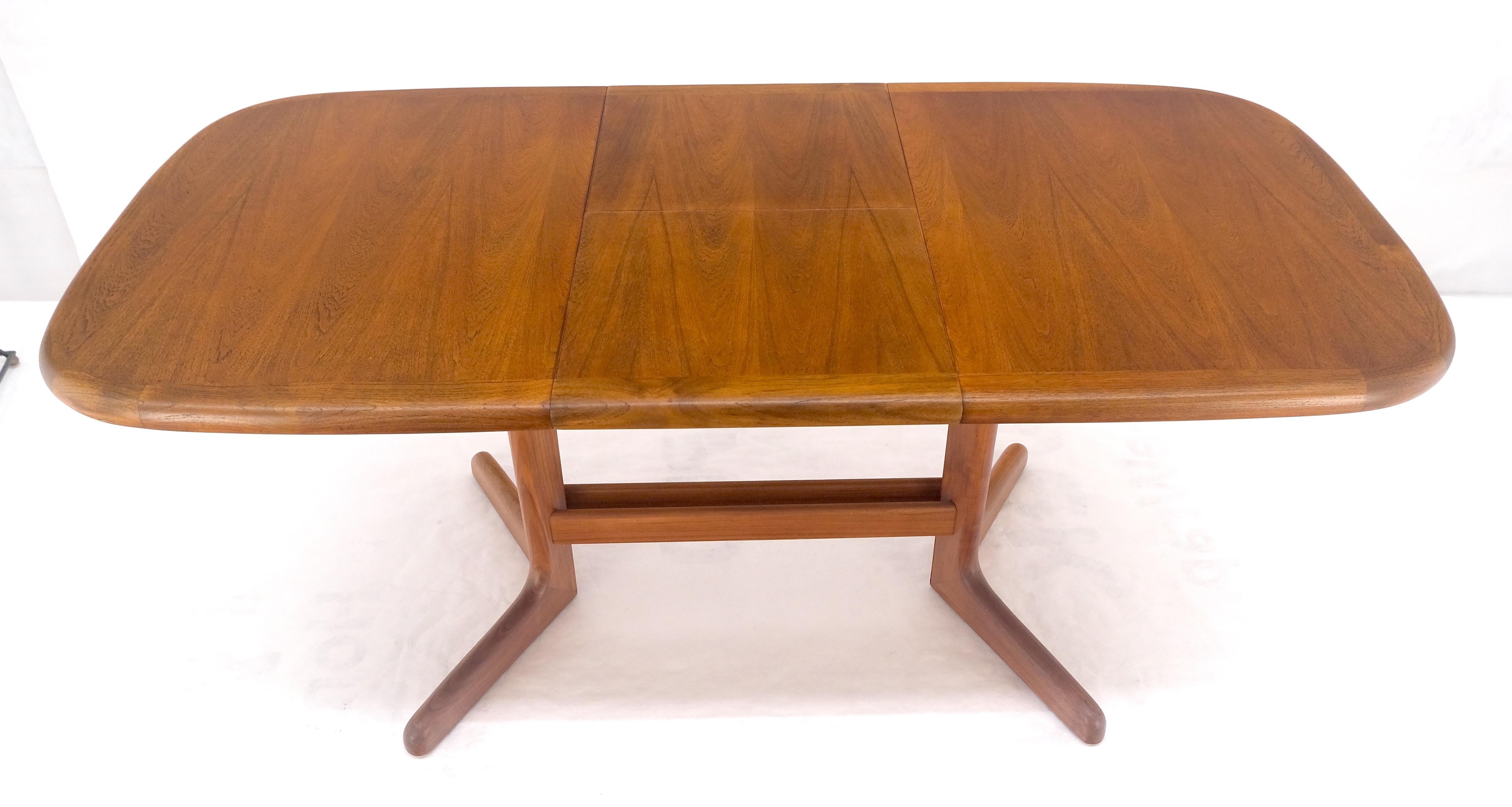 Mid-Century Modern Danish Mid Century Modern Teak Dining Table w/ 18