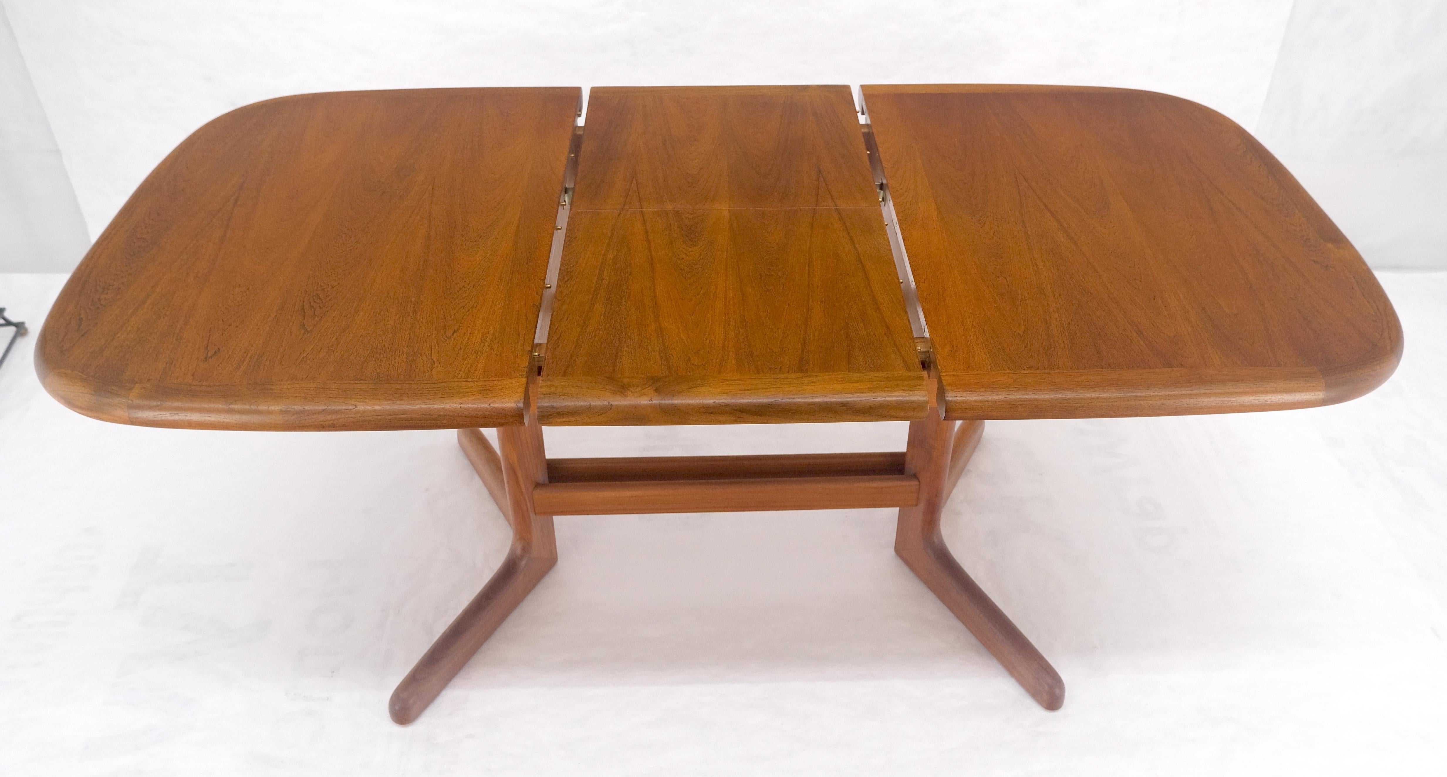 Laqué Danish Mid Century Modern Teak Dining Table w/ 18