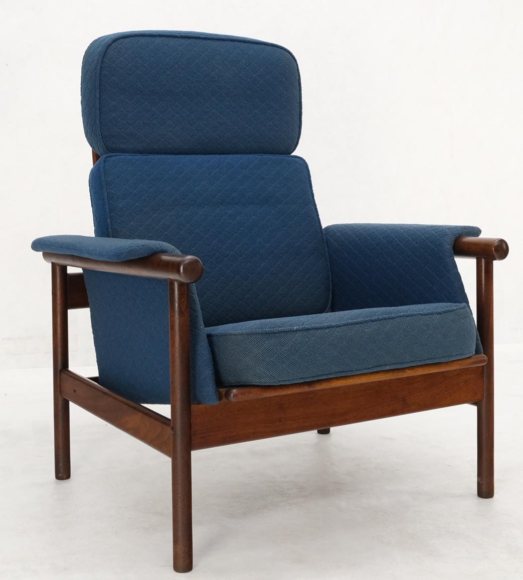 Danish Mid Century Modern Teak Dowels Design Lounge Chair by Selig For Sale 2
