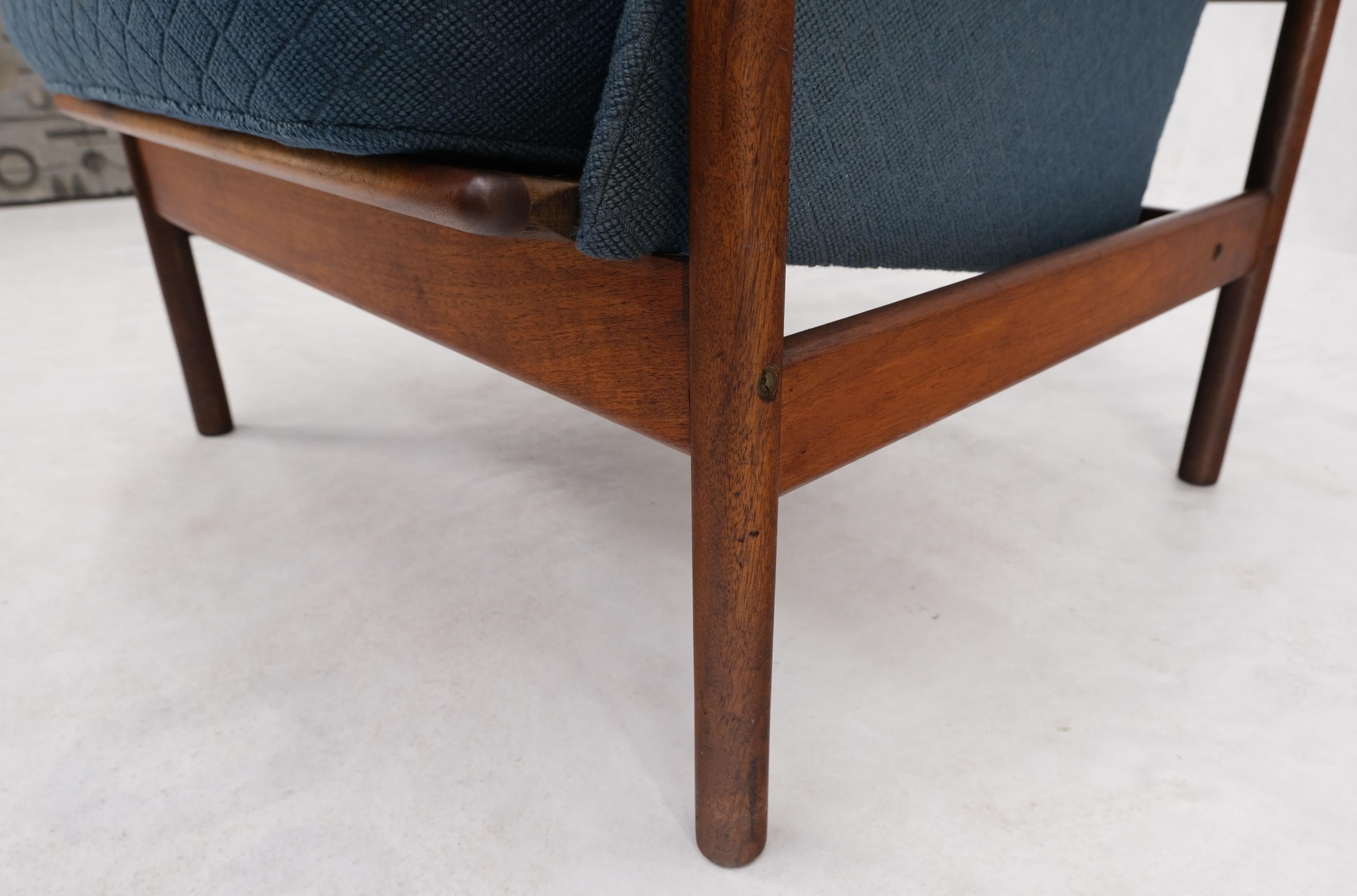 Mid-Century Modern Danish Mid Century Modern Teak Dowels Design Lounge Chair by Selig For Sale