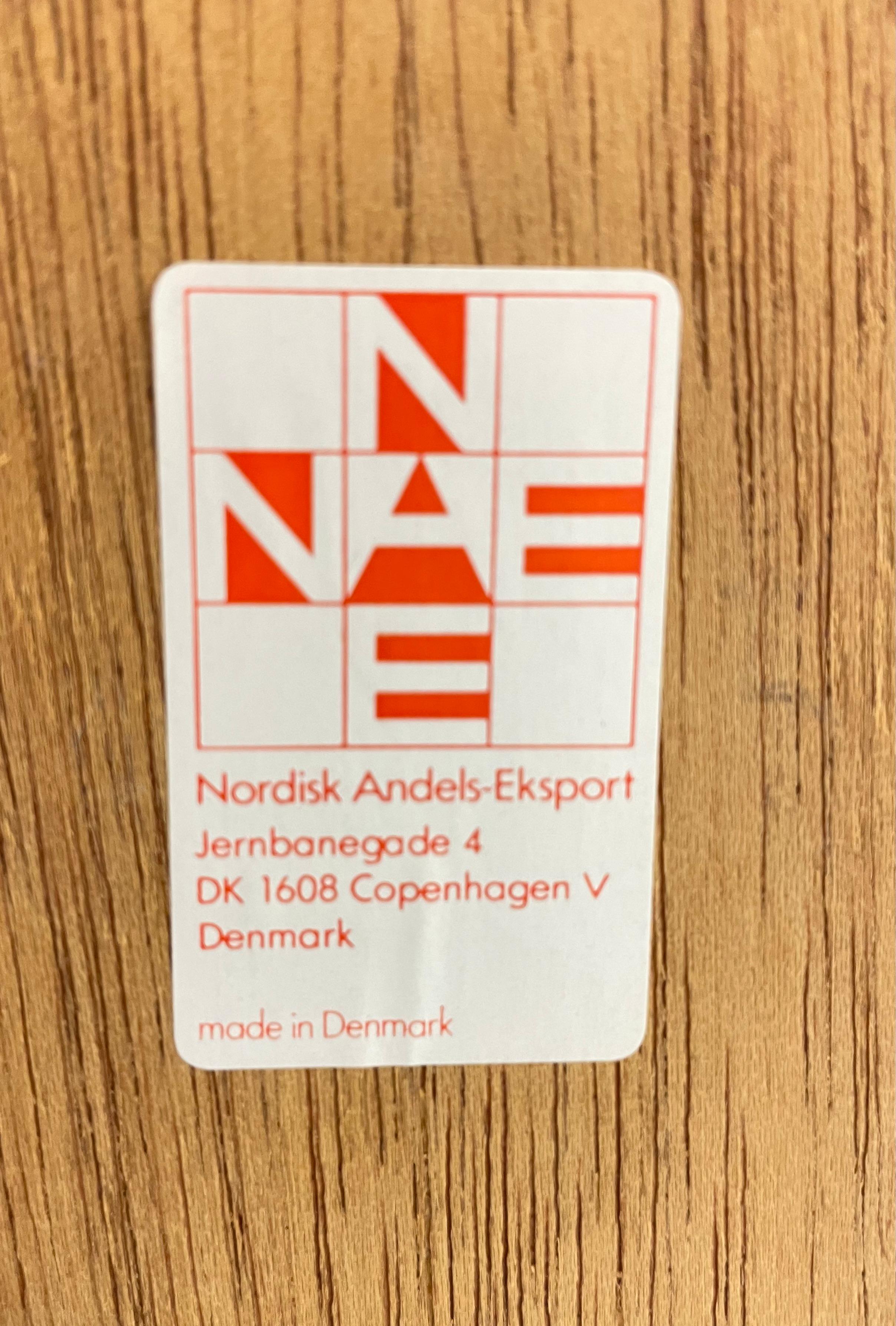 DANISH Mid Century MODERN Teak Drop Down NIGHTSTANDS by Nordisk Andels-Eksport For Sale 9