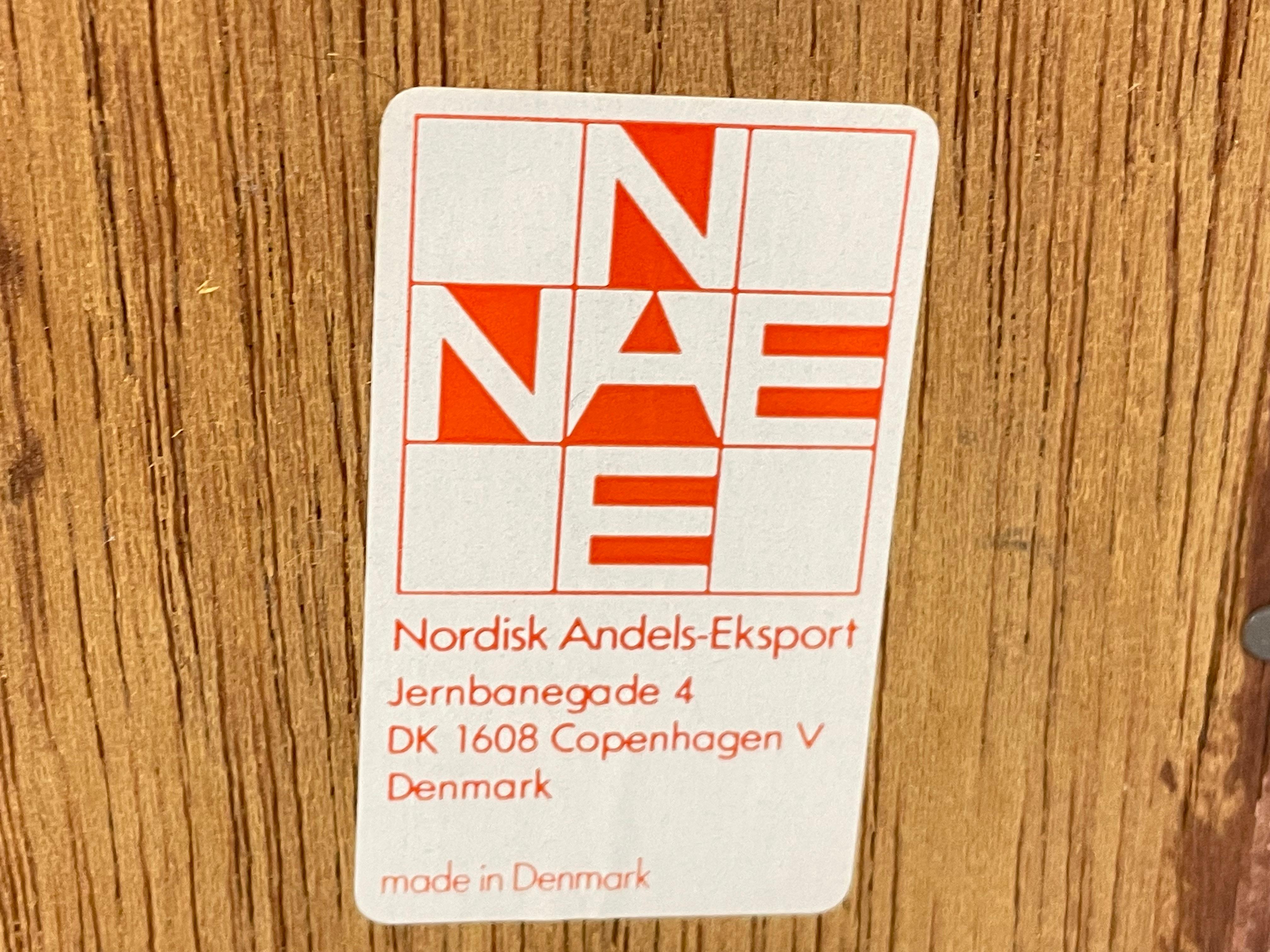 DANISH Mid Century MODERN Teak Drop Down NIGHTSTANDS by Nordisk Andels-Eksport 11
