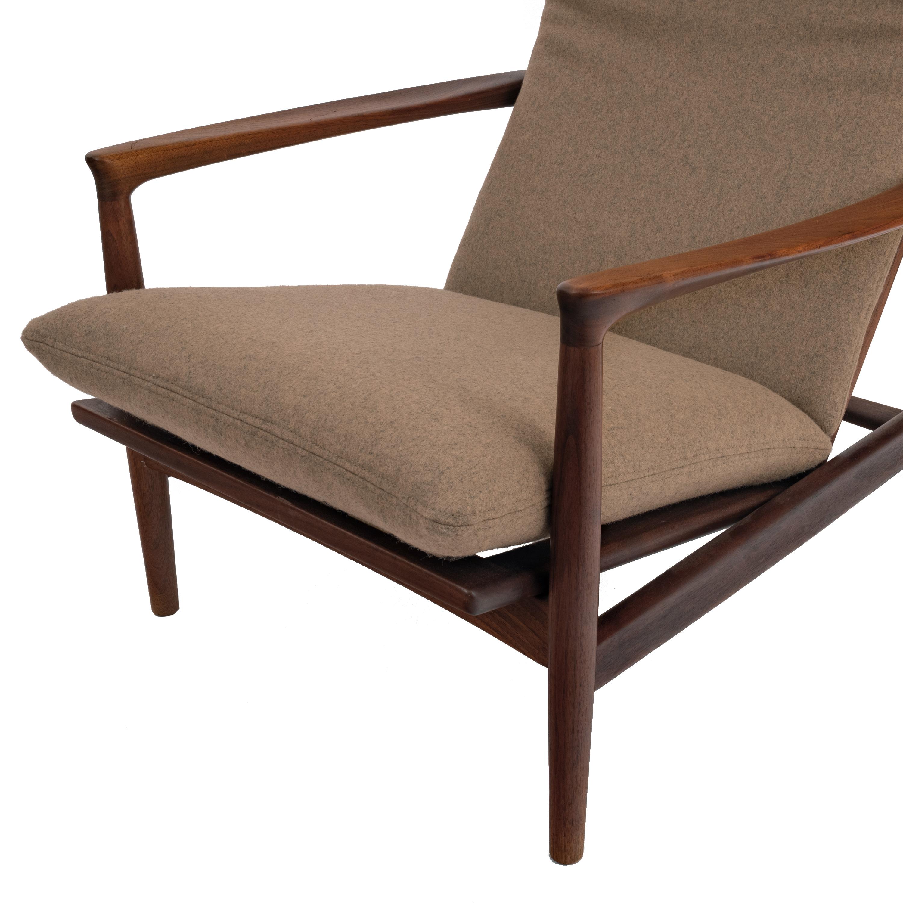 Mid-Century Modern Danish Mid Century Modern Teak Easy Armchair Arne Vodder for France & Son 1960 For Sale