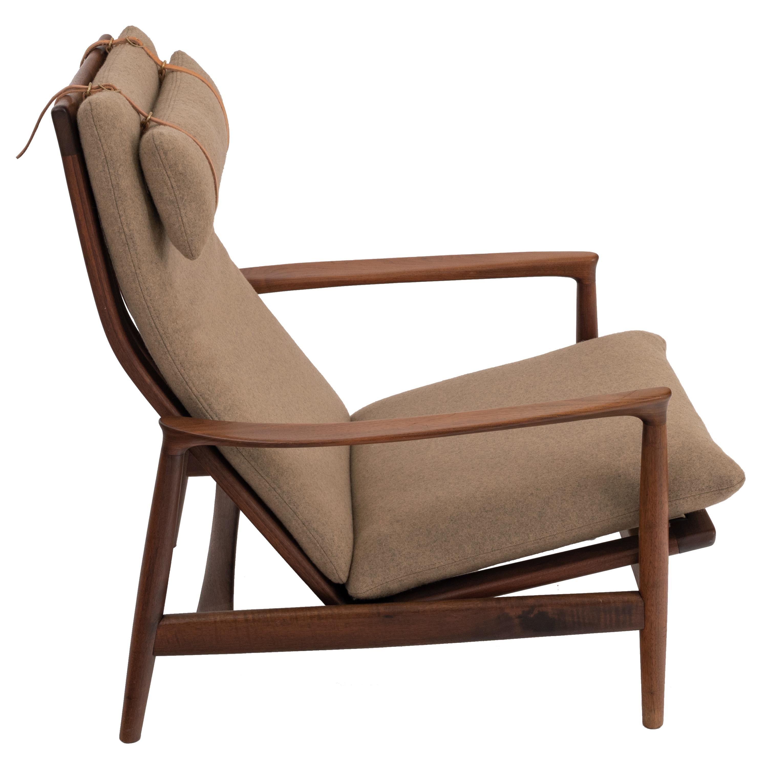 Danish Mid Century Modern Teak Easy Armchair Arne Vodder for France & Son 1960 For Sale 1