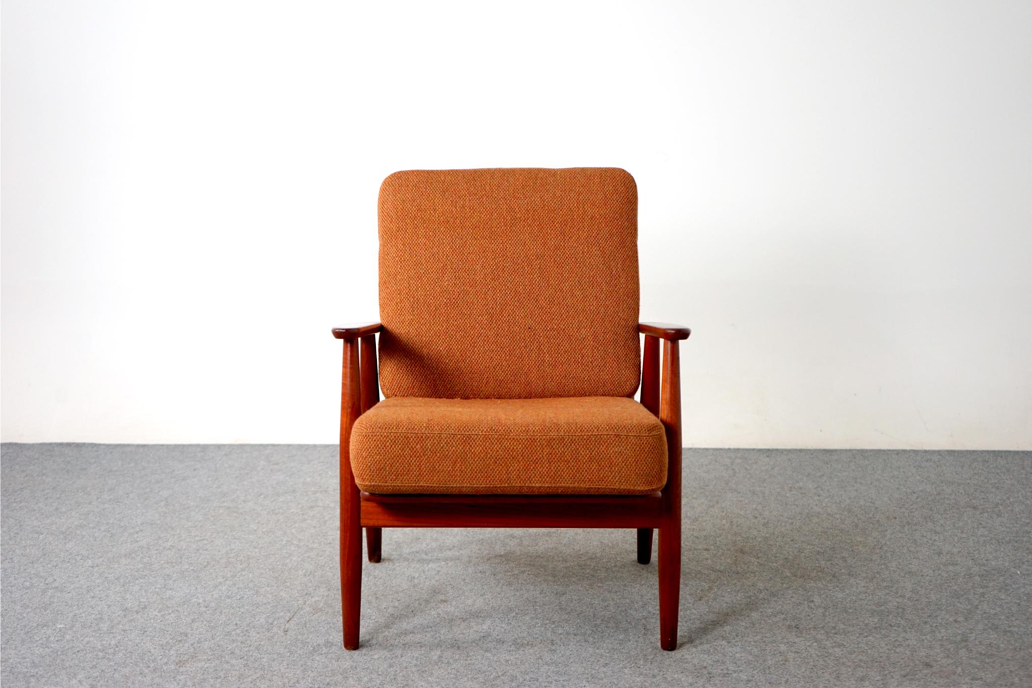 Danish Mid-Century Modern Teak Easy Chair For Sale at 1stDibs