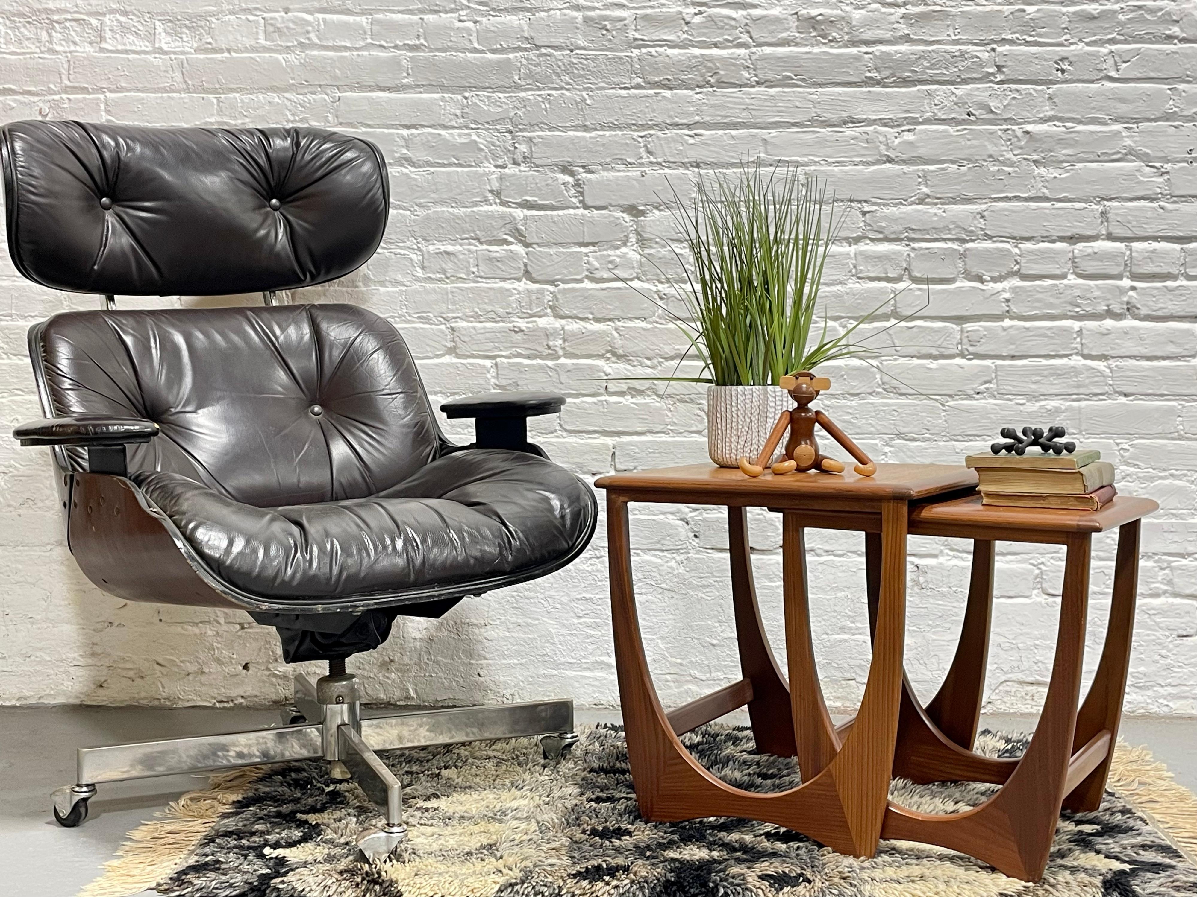 Mid-Century Modern DANISH Mid Century Modern TEAK End TABLES / Nesting Tables by G-Plan, c. 1960s