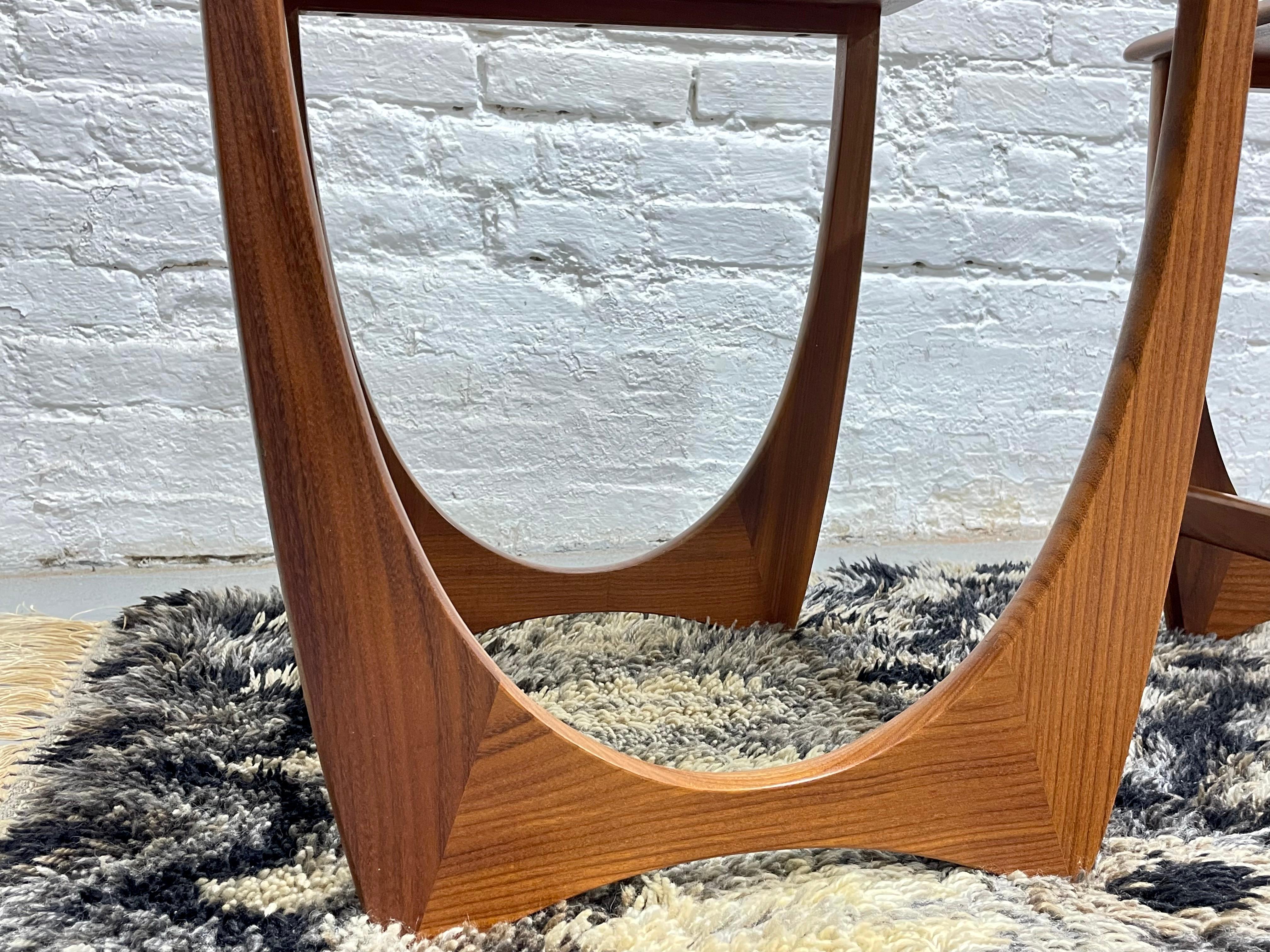 Mid-20th Century DANISH Mid Century Modern TEAK End TABLES / Nesting Tables by G-Plan, c. 1960s