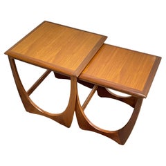 DANISH Mid Century Modern TEAK End TABLES / Nesting Tables by G-Plan, c. 1960s