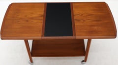 Danish Mid-Century Modern Teak Expandable Cart with One Leaf