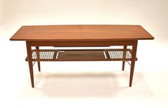 Danish Mid-Century Modern Teak Expandable Coffee Table