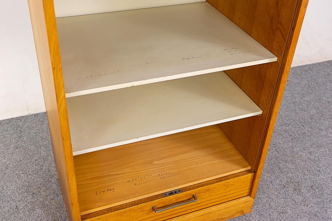 Scandinavian Modern Danish Mid-Century Modern Teak File Cabinet For Sale
