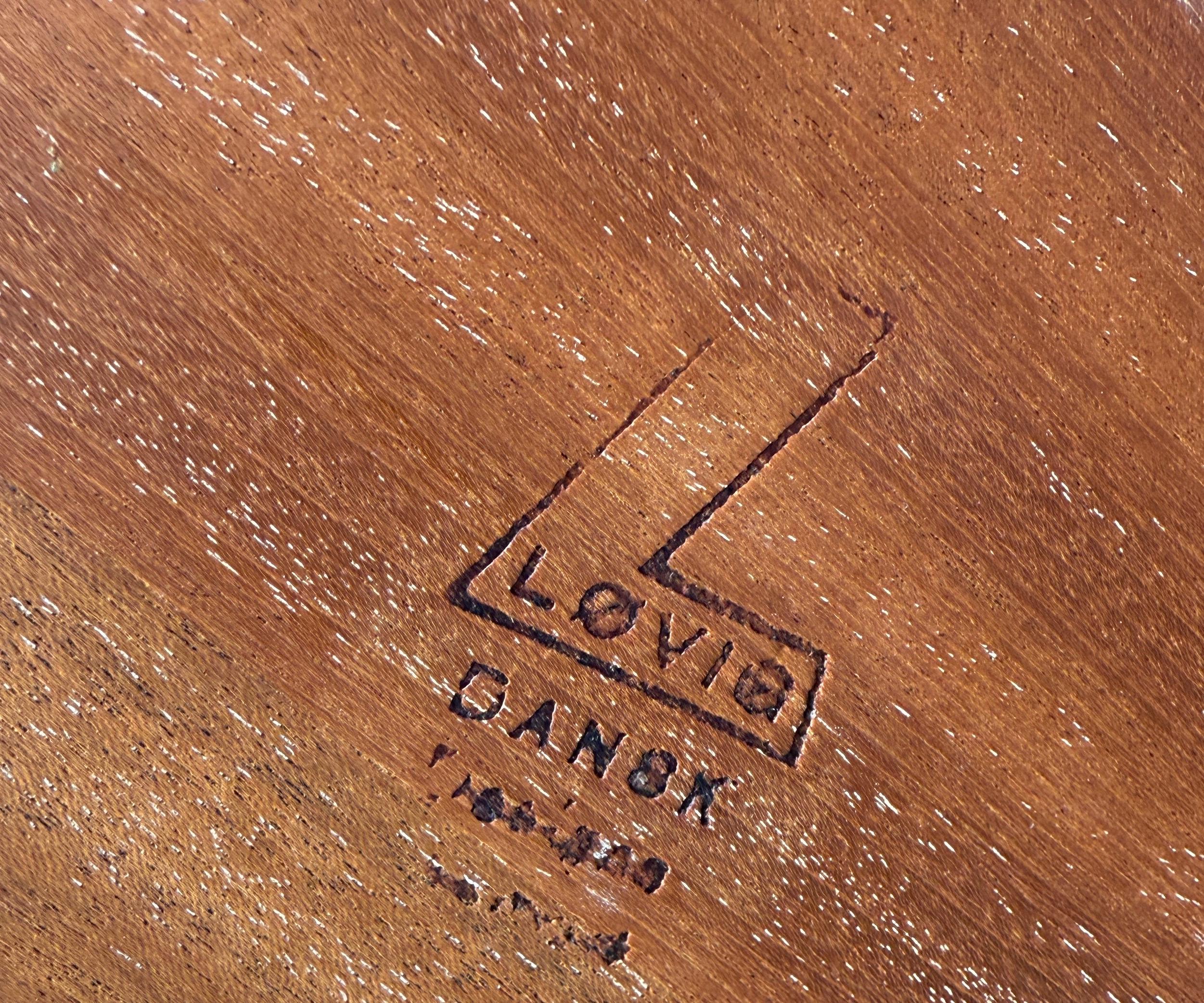 Danese Scrivania danese del Mid Century Modern Teak Flip Top di Peter Nielsen in vendita