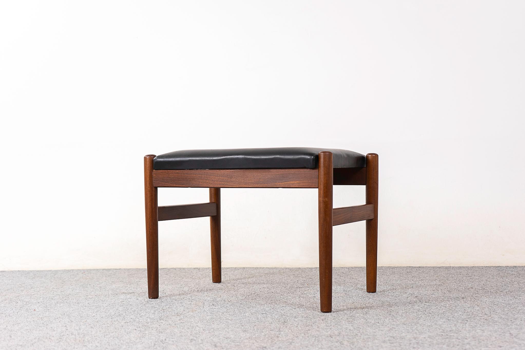 Danish Mid-Century Modern Teak Footstool For Sale 1