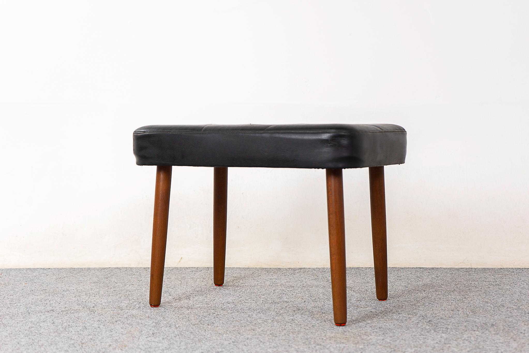 Danish Mid-Century Modern Teak Footstool For Sale 1