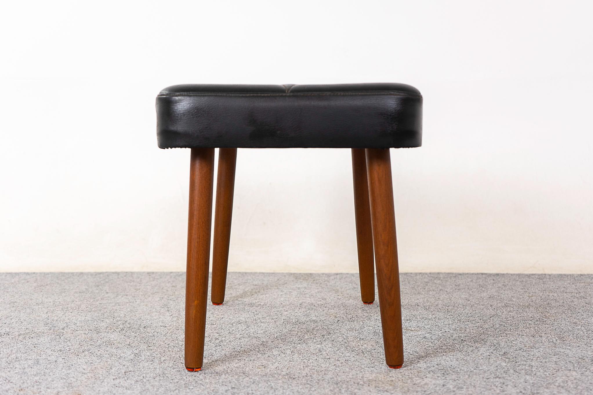 Danish Mid-Century Modern Teak Footstool For Sale 2