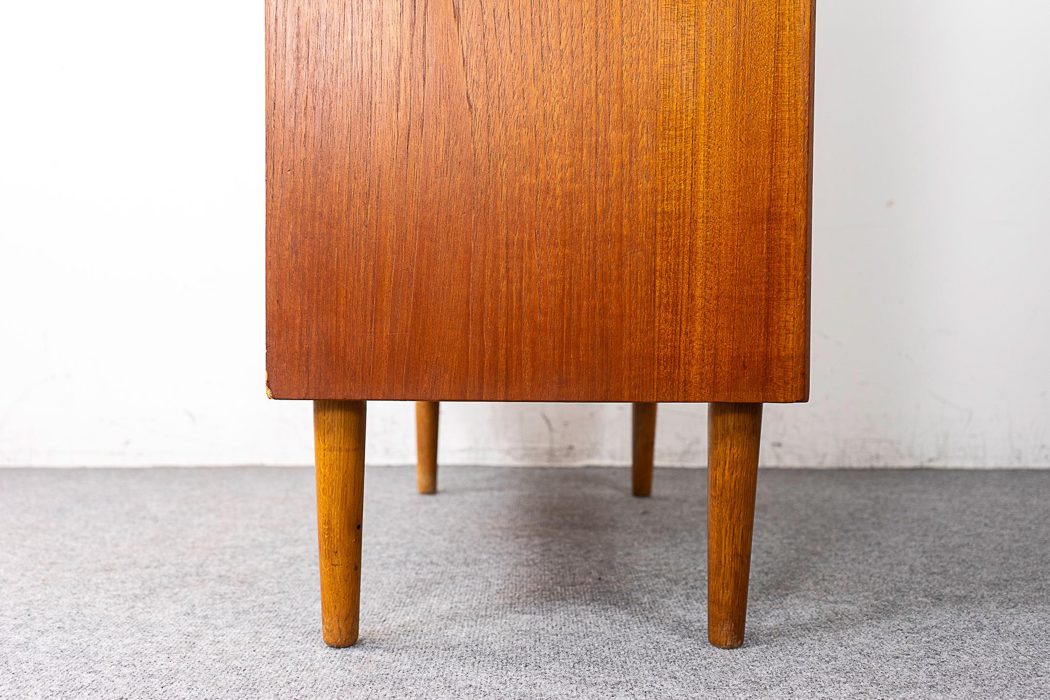 Danish Mid-Century Modern Teak Highboy Dresser For Sale 4