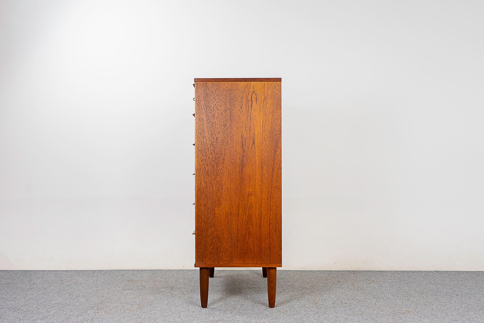 Danish Mid-Century Modern Teak Highboy Dresser 3