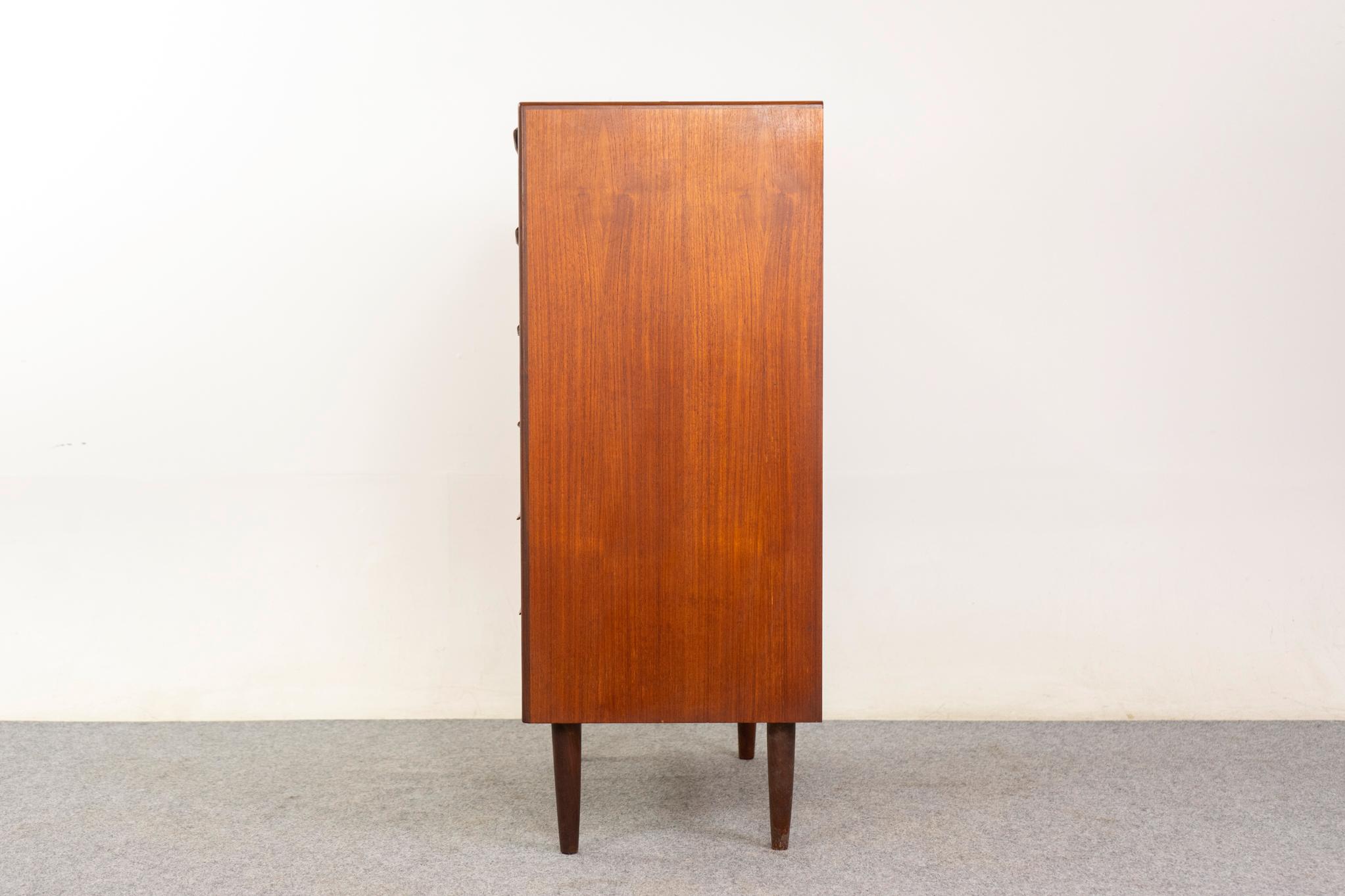 Danish Mid-Century Modern Teak Highboy Dresser For Sale 3