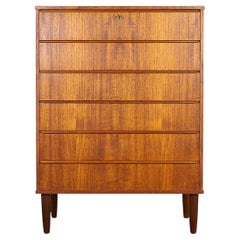 Danish Mid-Century Modern Teak Highboy Dresser