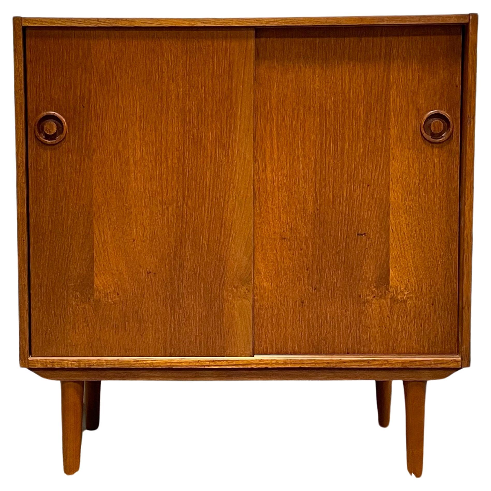 DANISH Mid Century Modern Teak Jr. CREDENZA / STORAGE Cabinet, circa 1960's For Sale