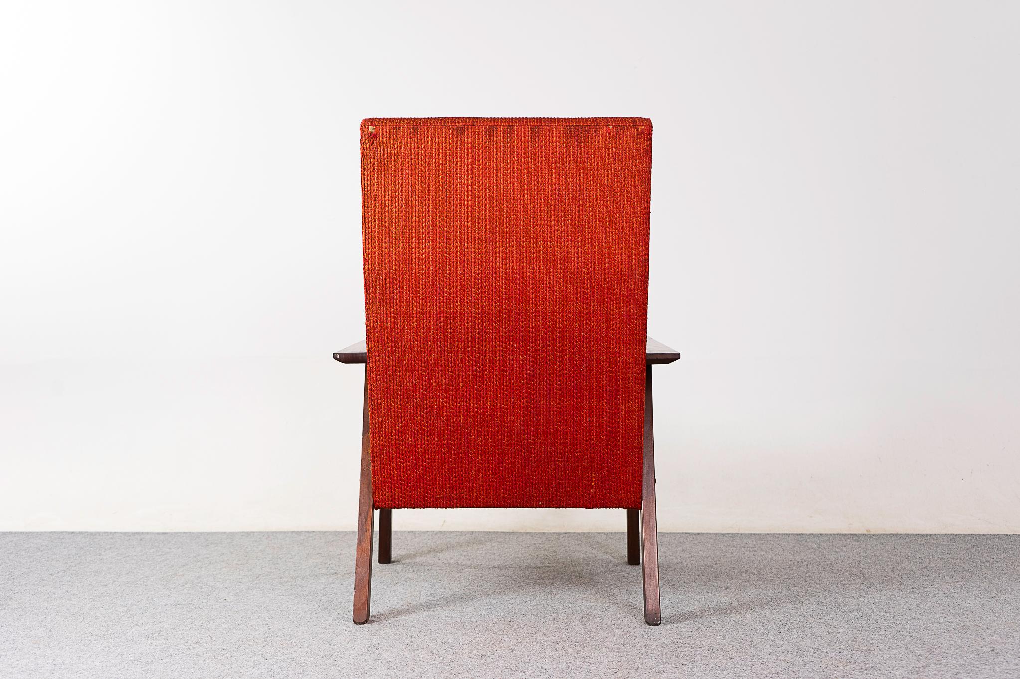 Danish Mid-Century Modern Teak Lounge Chair For Sale 5