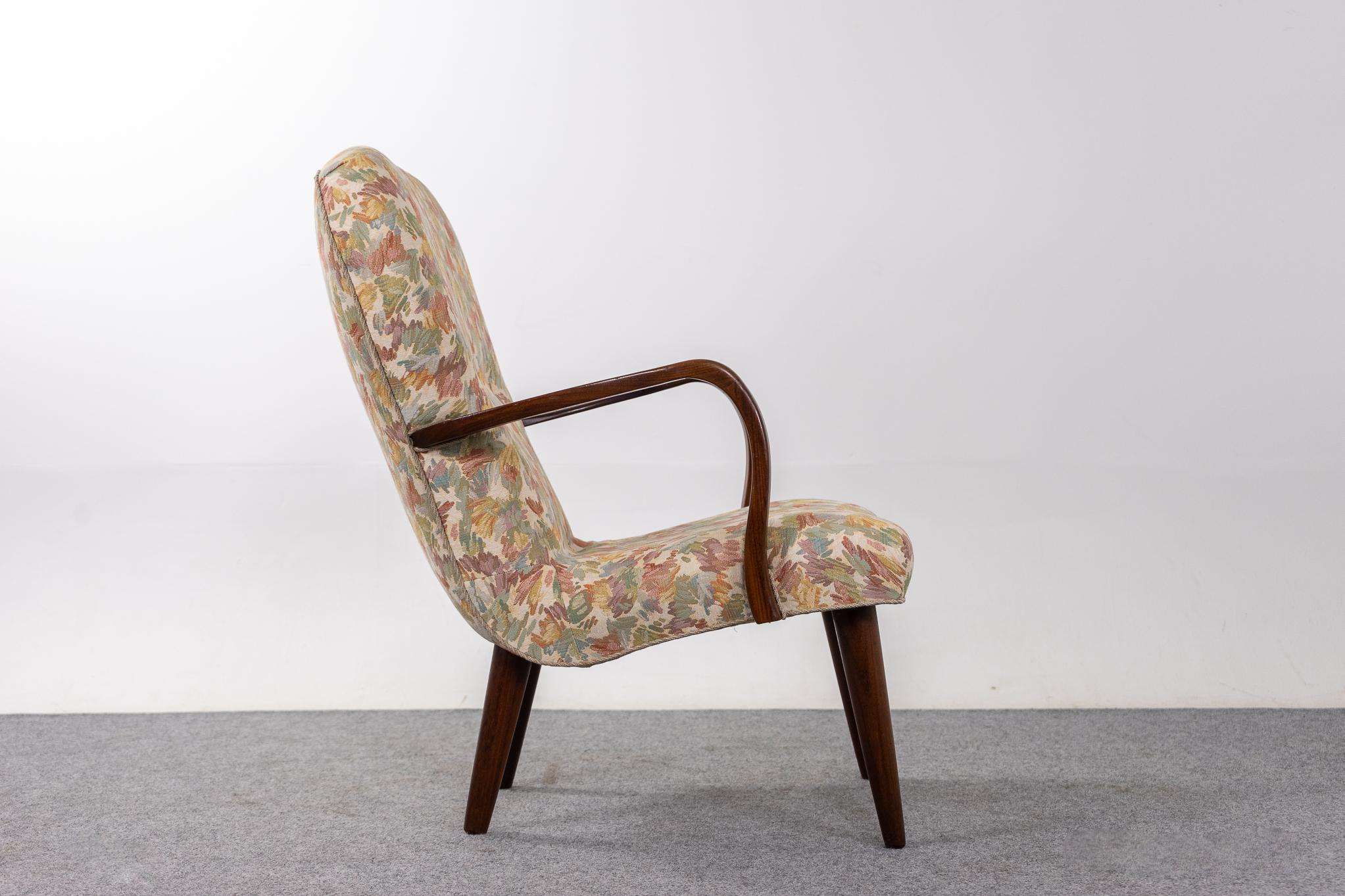 Danish Mid-Century Modern Teak Lounge Chair For Sale 2