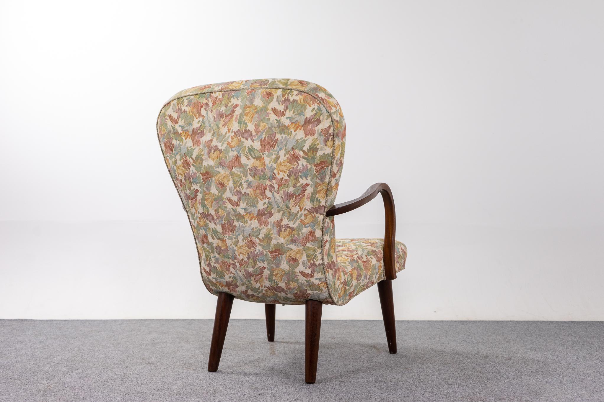 Dänischer Mid-Century Modern Teak Lounge Chair im Angebot 3