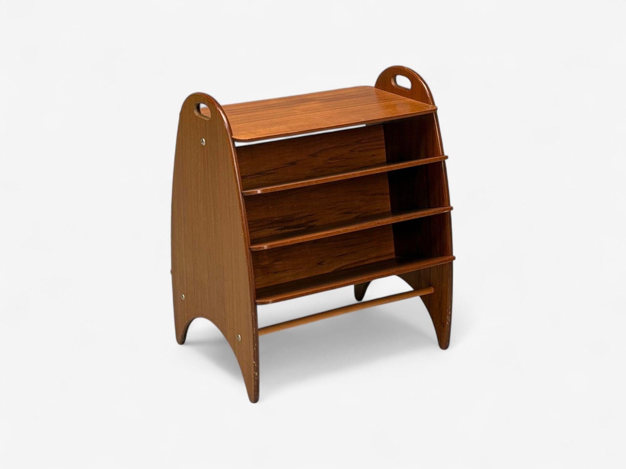 Danese Portariviste danese di metà secolo, teak, Danimarca, anni '50 in vendita