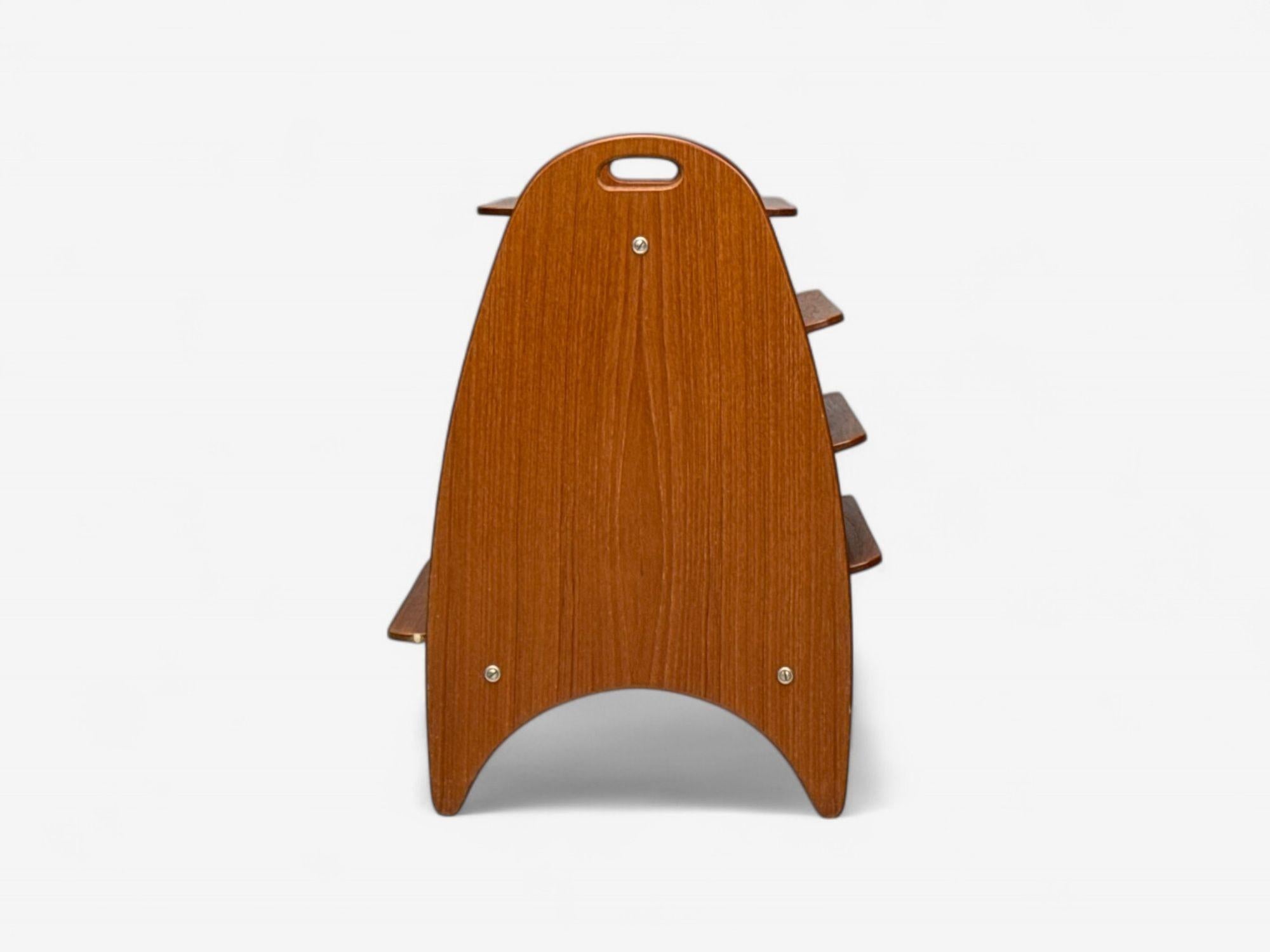 Metà XX secolo Portariviste danese di metà secolo, teak, Danimarca, anni '50 in vendita