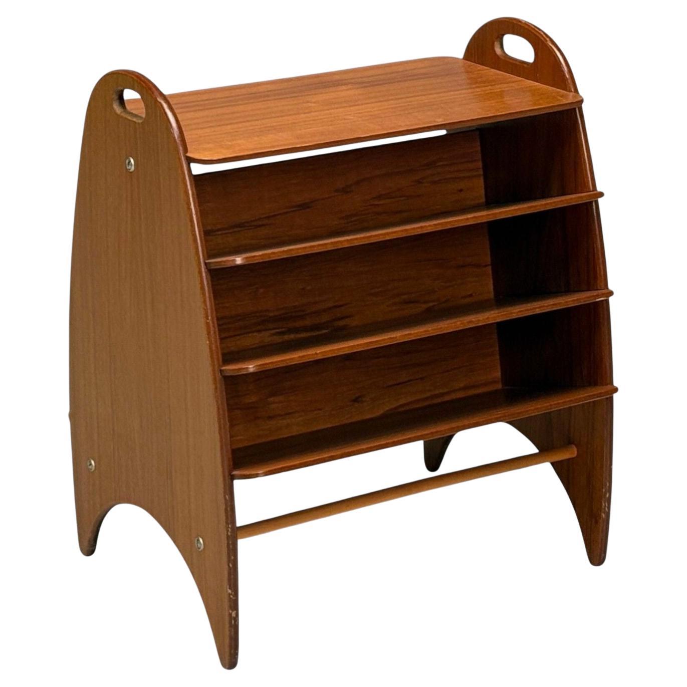 Portariviste danese di metà secolo, teak, Danimarca, anni '50