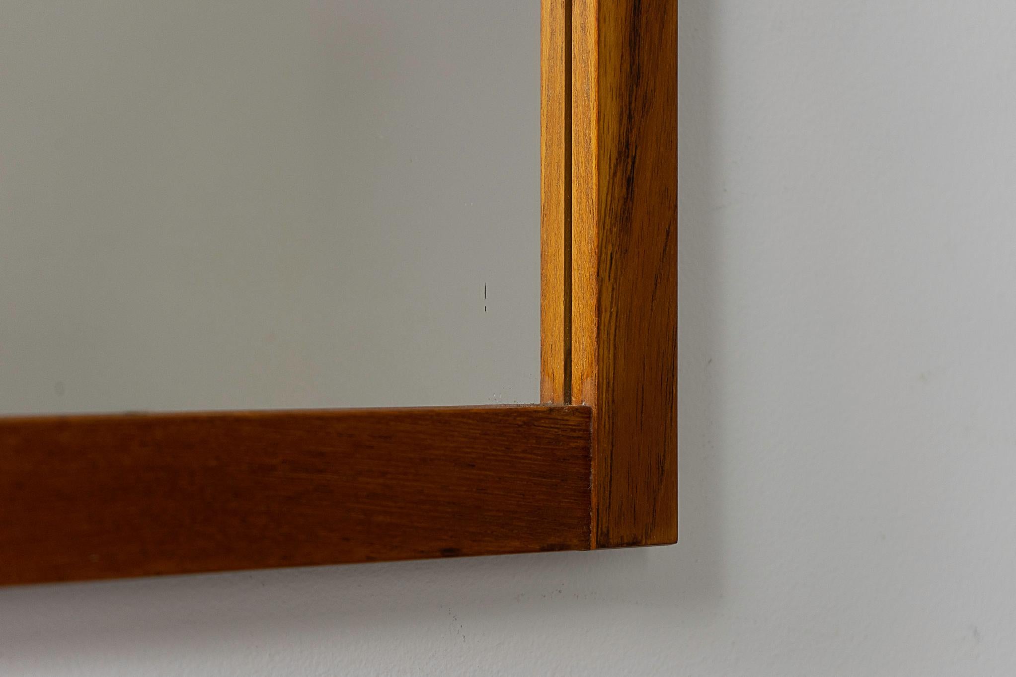 Mid-20th Century Danish Mid-Century Modern Teak Mirror For Sale