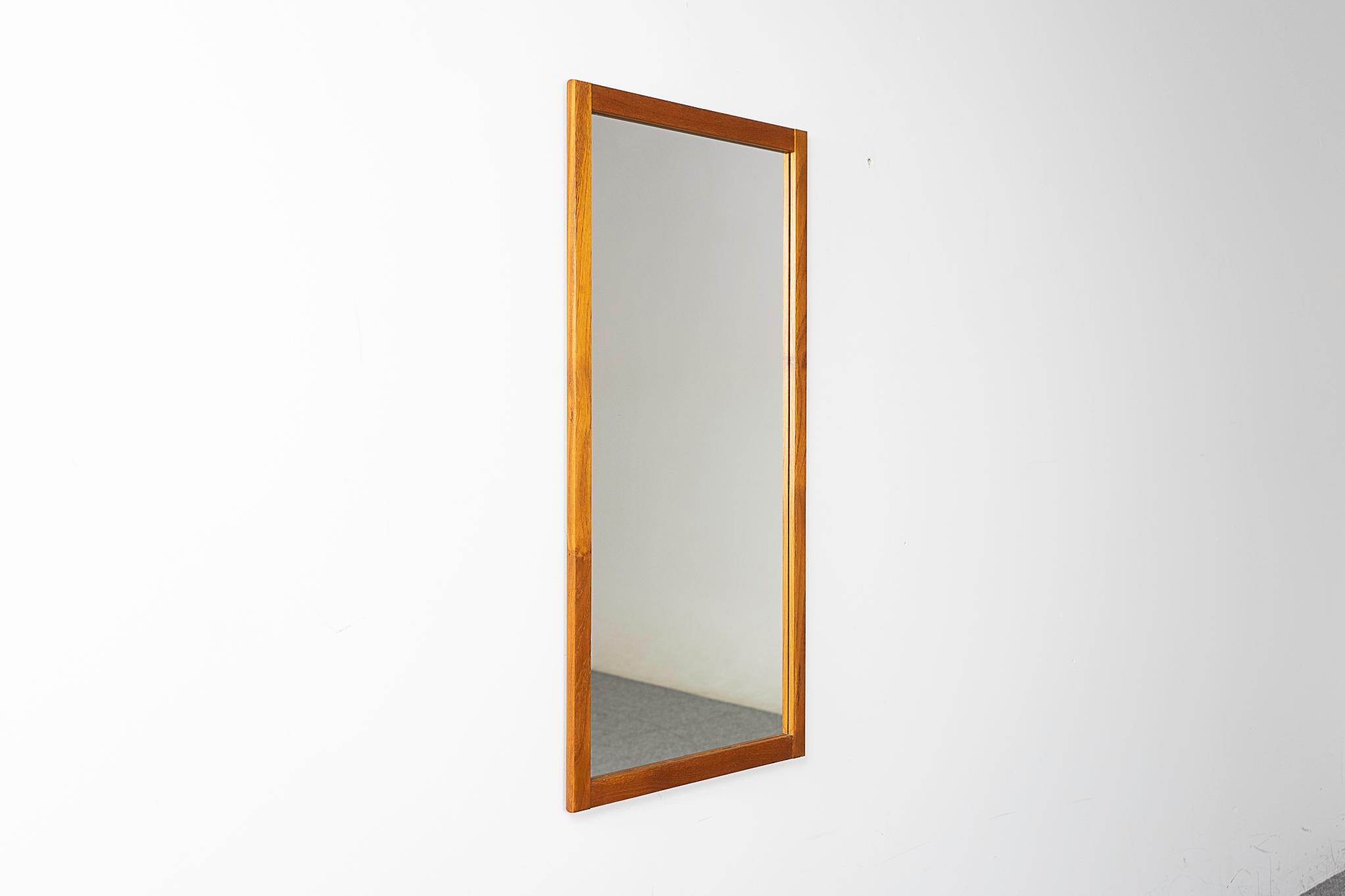 Danish Mid-Century Modern Teak Mirror For Sale 1
