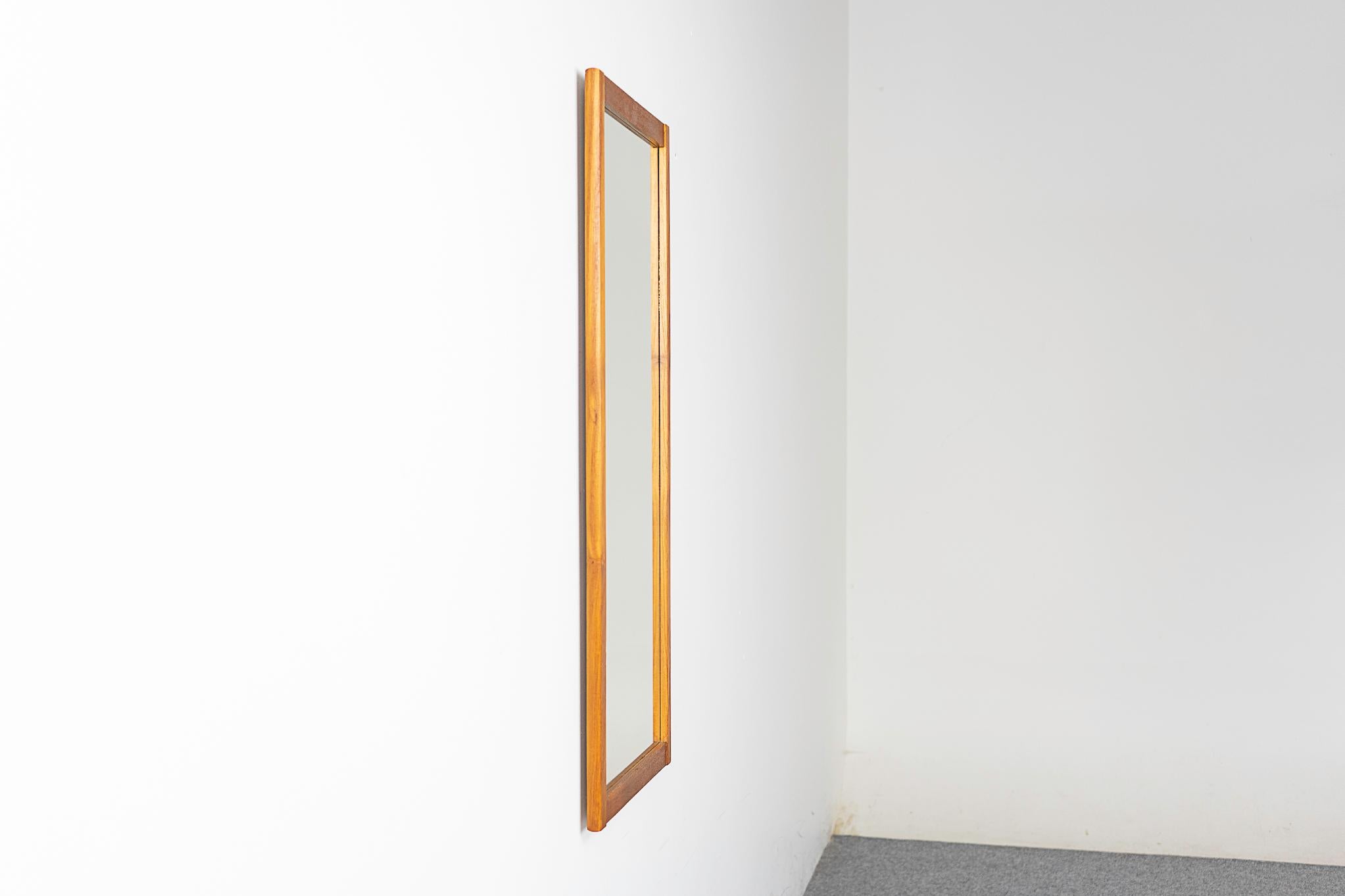 Danish Mid-Century Modern Teak Mirror For Sale 2