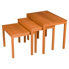 Used Danish Mid-Century Modern Teak Nesting Tables