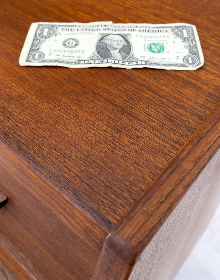 Danish MidCentury Modern Teak Pull Out Secretary Desk Chest of Drawers