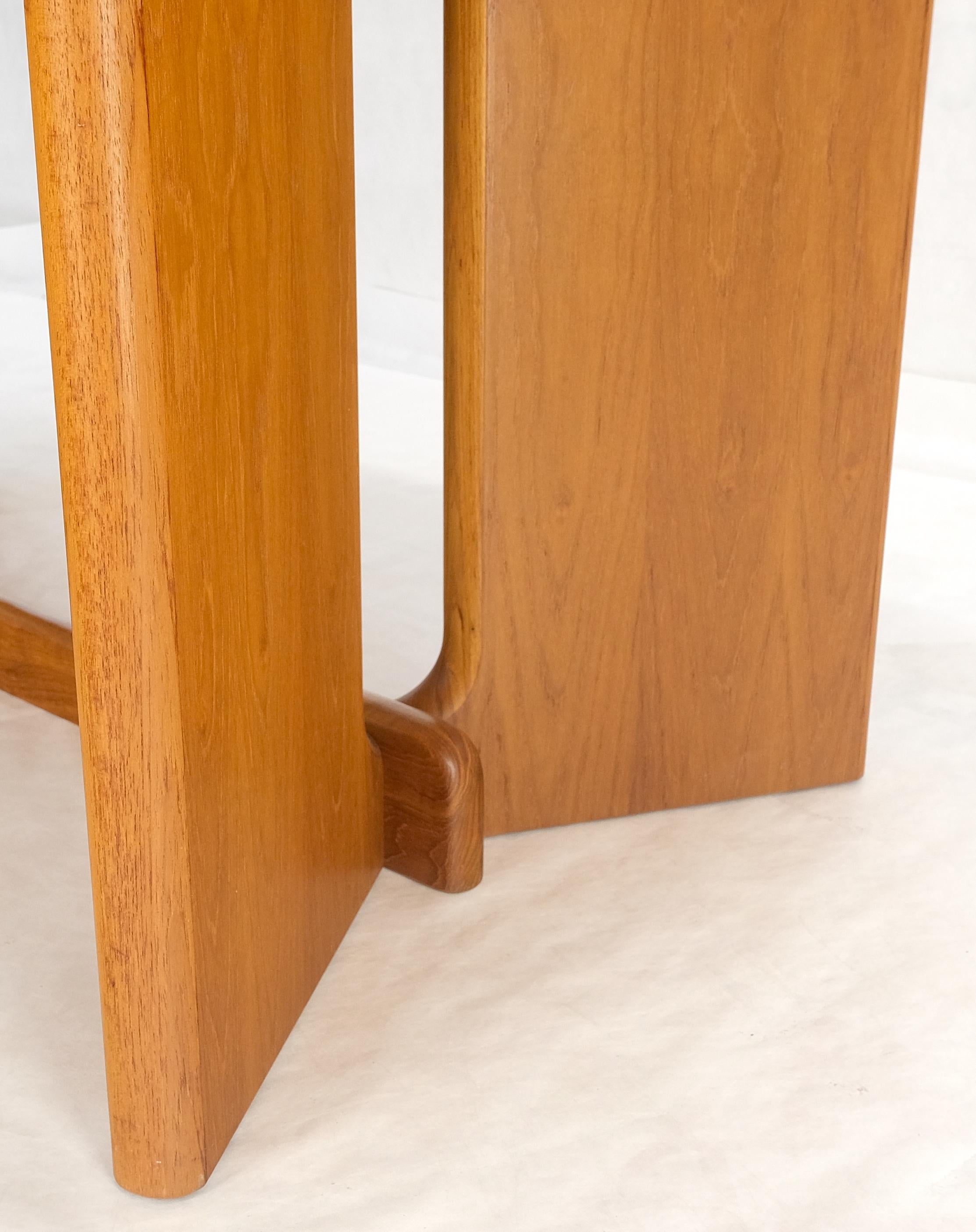 Mid-Century Modern Danish Mid Century Modern Teak Racetrack Oval Dining Table 2 Extensions MINT For Sale