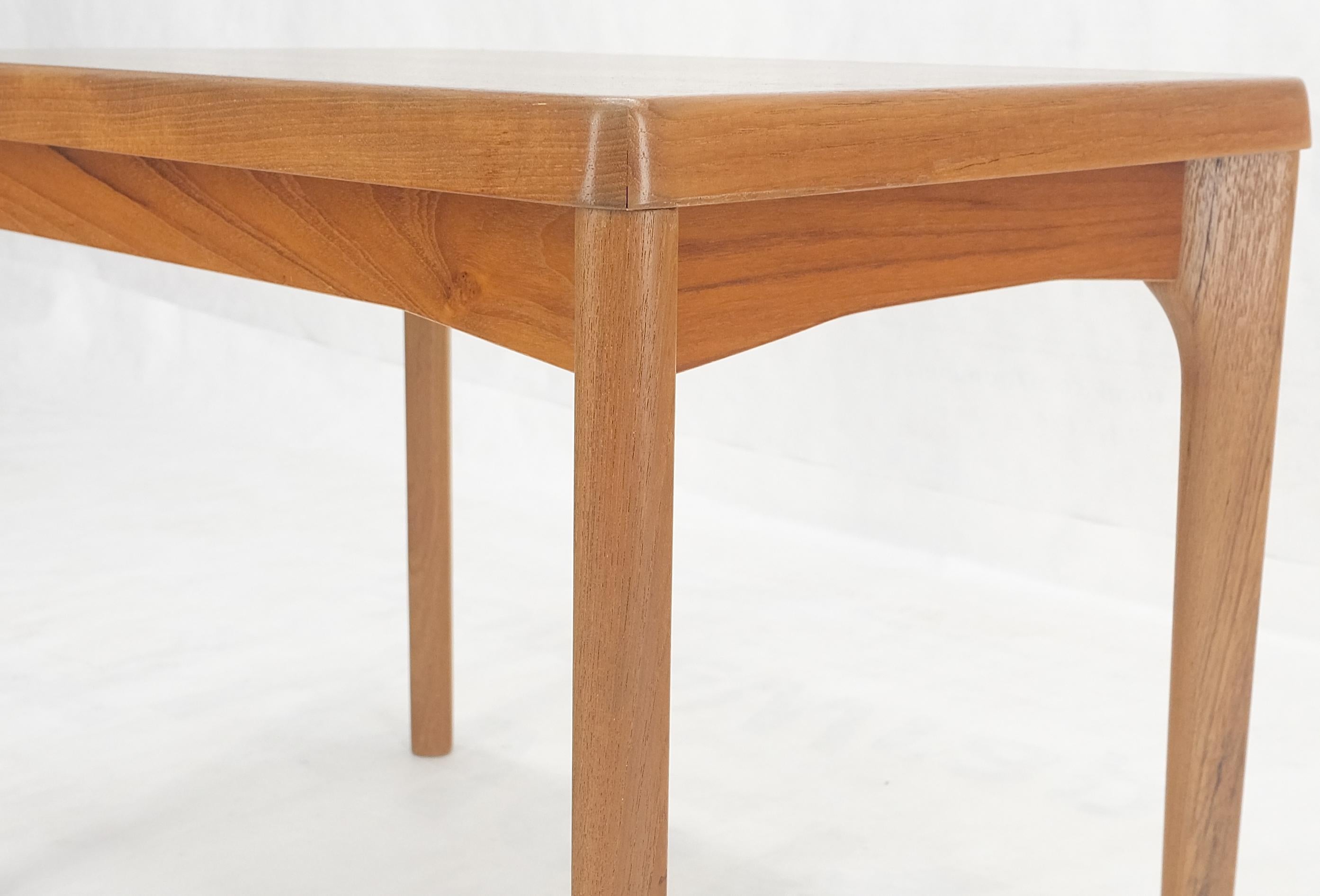 Mid-Century Modern Danish Mid Century Modern Teak Rectangle Side End Table Stand MINT! For Sale