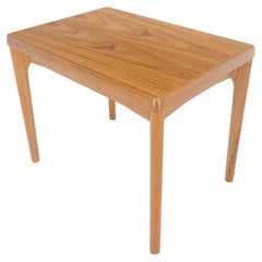 Vintage Danish Mid Century Modern Teak Rectangle Side End Table Stand MINT! 