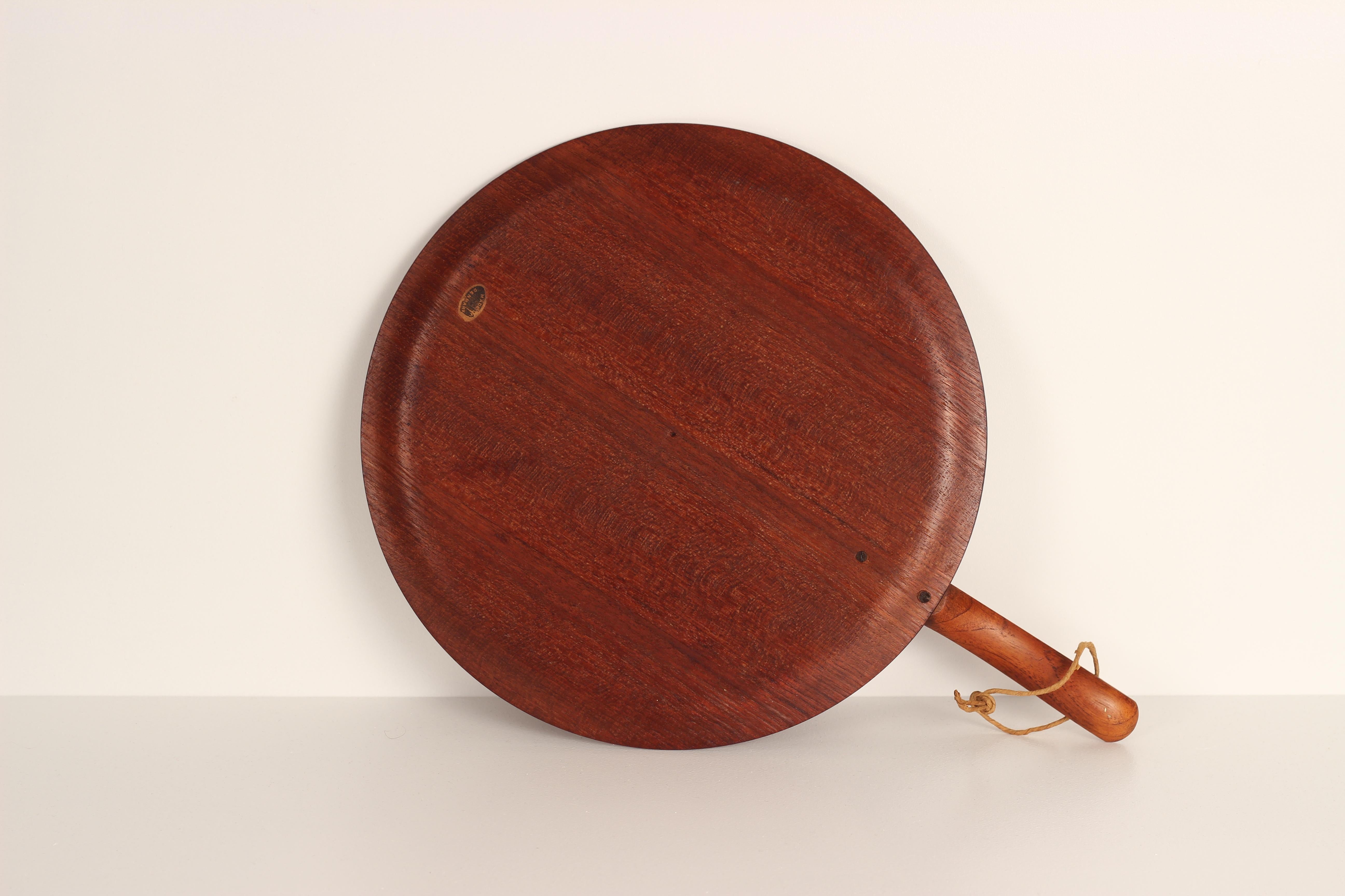 Danish Mid-Century Modern Teak Serving Plate or Cheese Board Similar to Bojesen For Sale 1