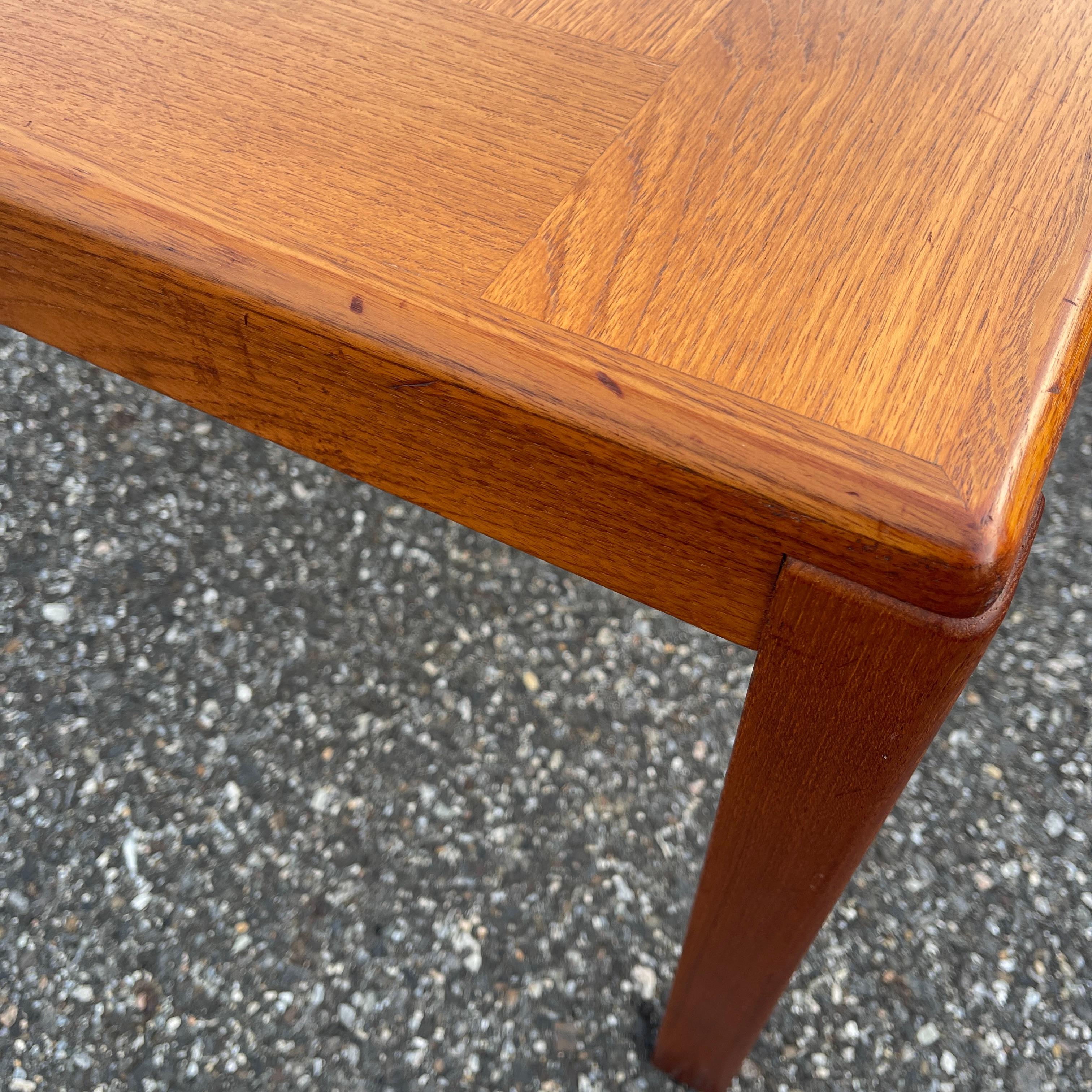 Scandinavian Modern Danish Mid-Century Modern Teak Side Table by Vejle Stole og Mobelfabrik