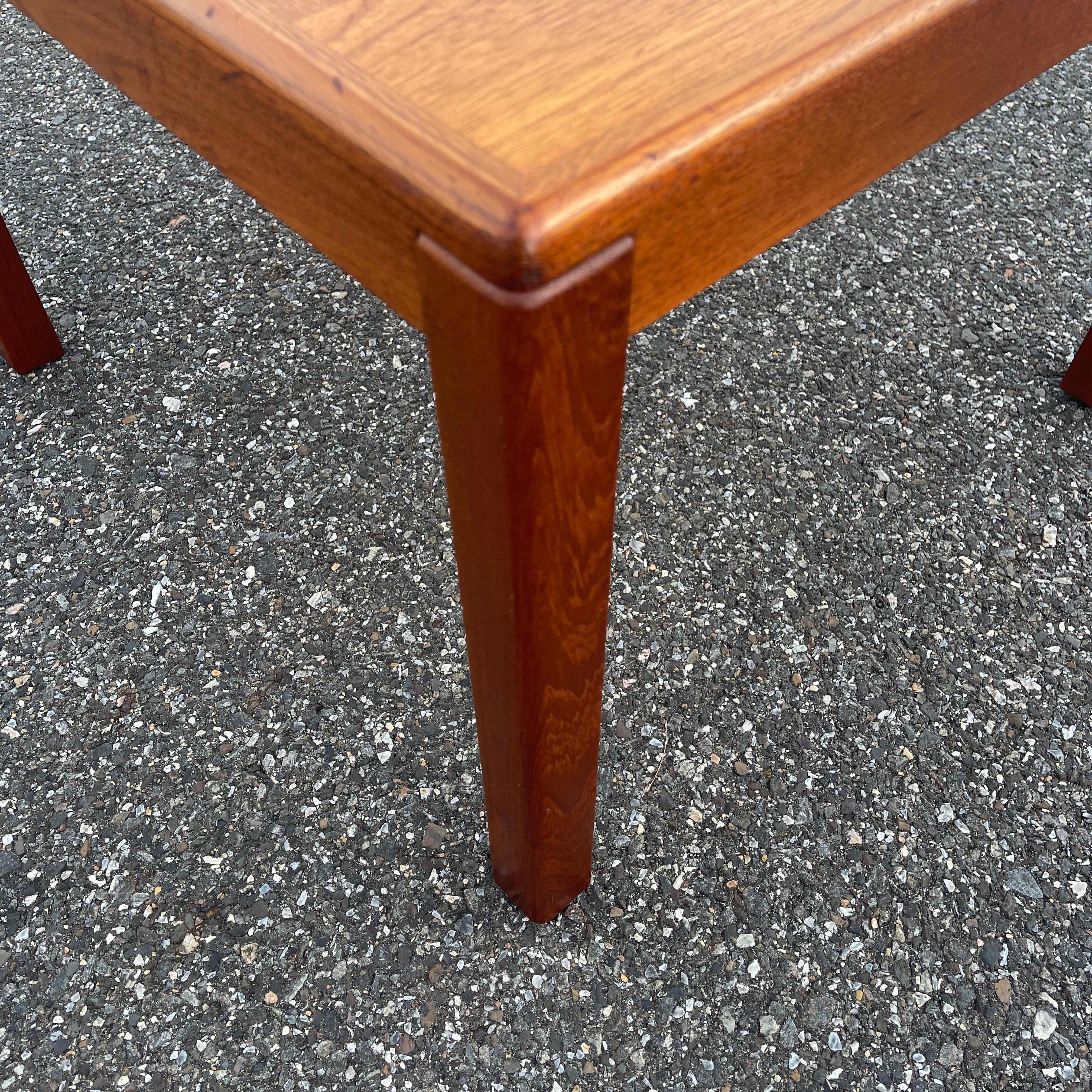 Hand-Crafted Danish Mid-Century Modern Teak Side Table by Vejle Stole og Mobelfabrik