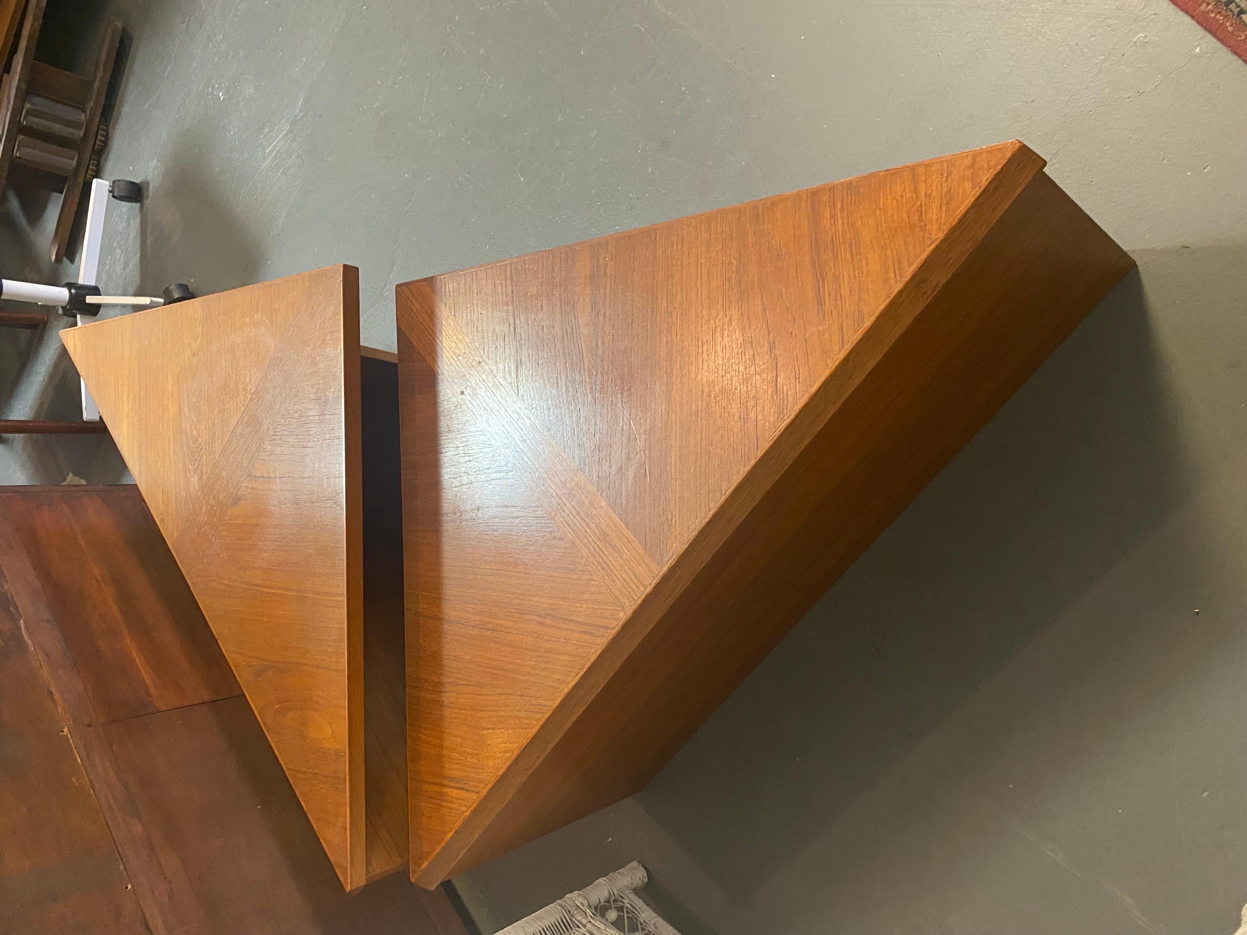 20th Century Danish Mid-Century Modern Teak Side Tables by Laurits M. Larsen For Sale