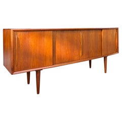 Danish mid century modern teak sideboard by H.P. Hansen. Made in Denmark