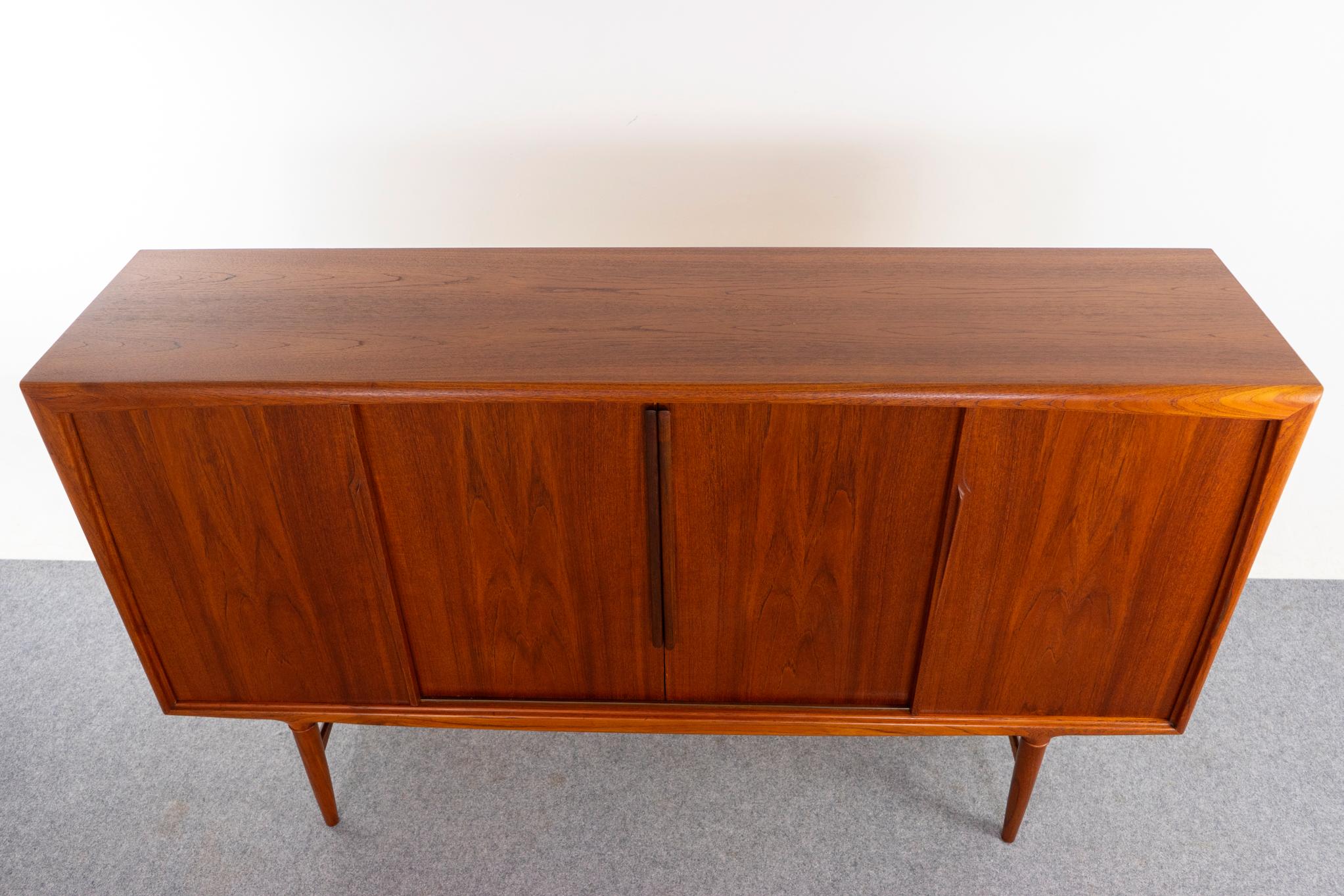 Danish Mid-Century Modern Teak Sideboard For Sale 4