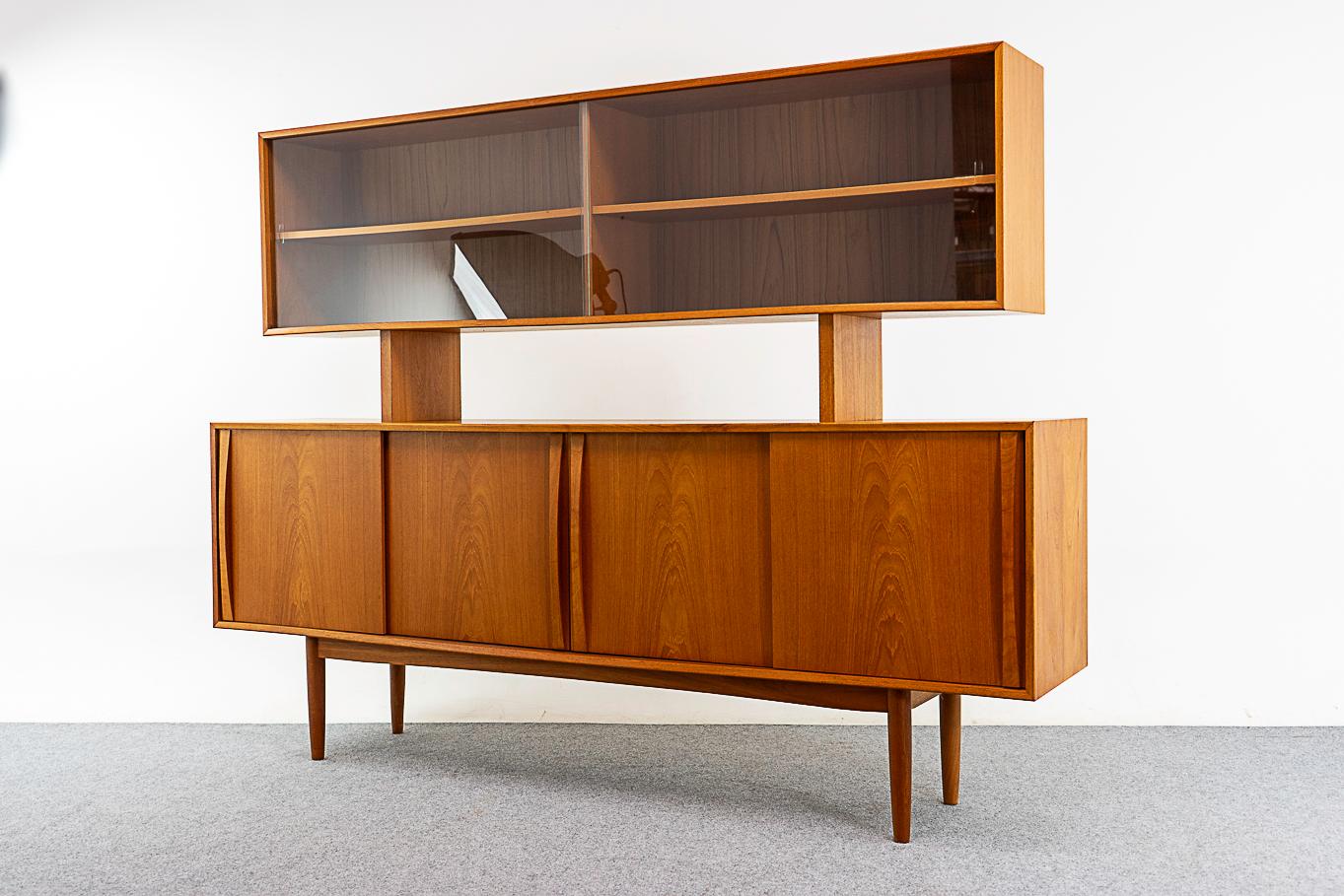 Danish Mid-Century Modern Teak Sideboard & Hutch 3