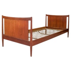 Retro Danish Mid-Century Modern Teak Single Bed