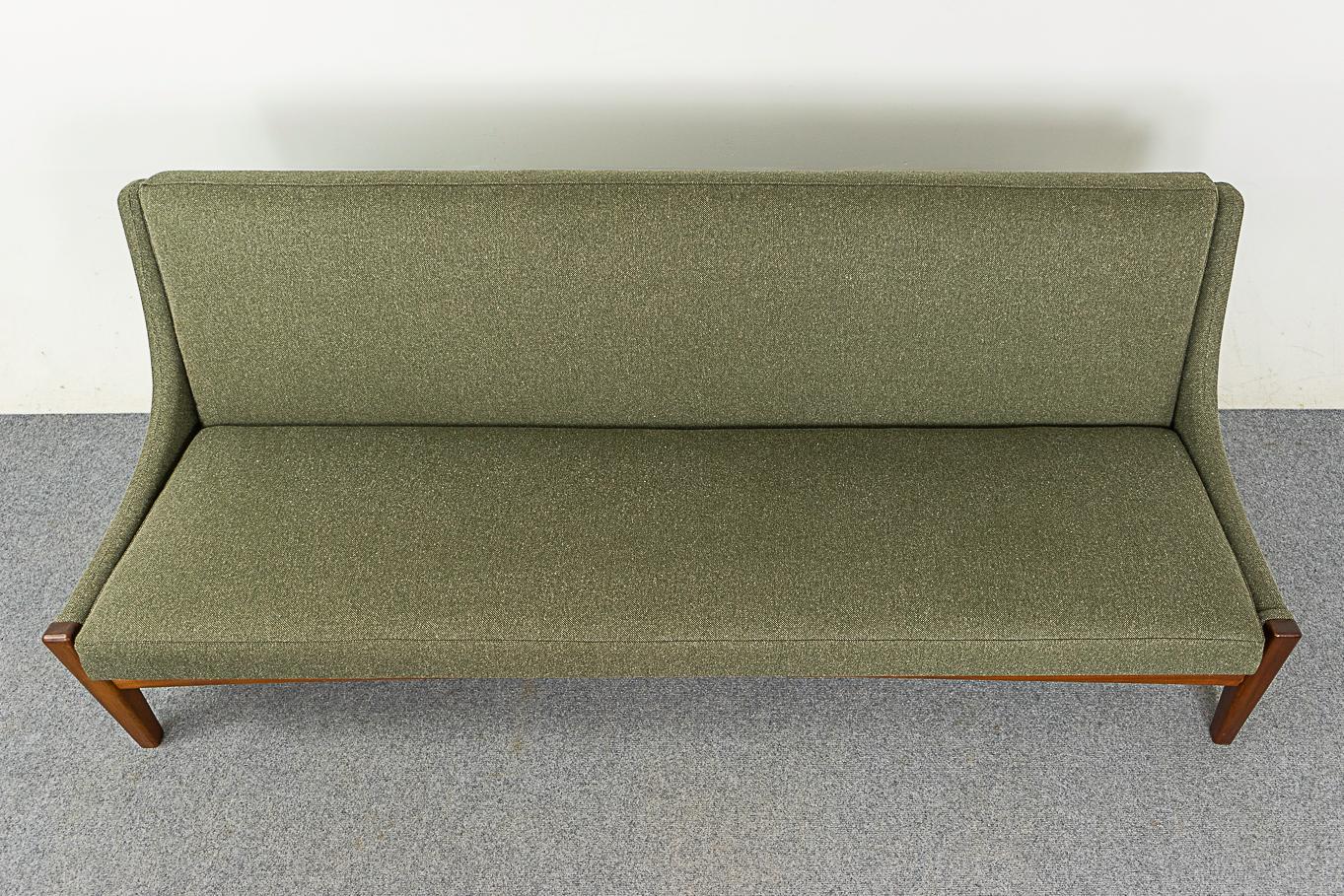 Danish Mid-Century Modern Teak Sofa Bed In Good Condition In VANCOUVER, CA