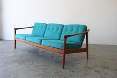 Danish Mid Century Modern teak Sofa by Folke Ohlsson for Dux Model 72-S
